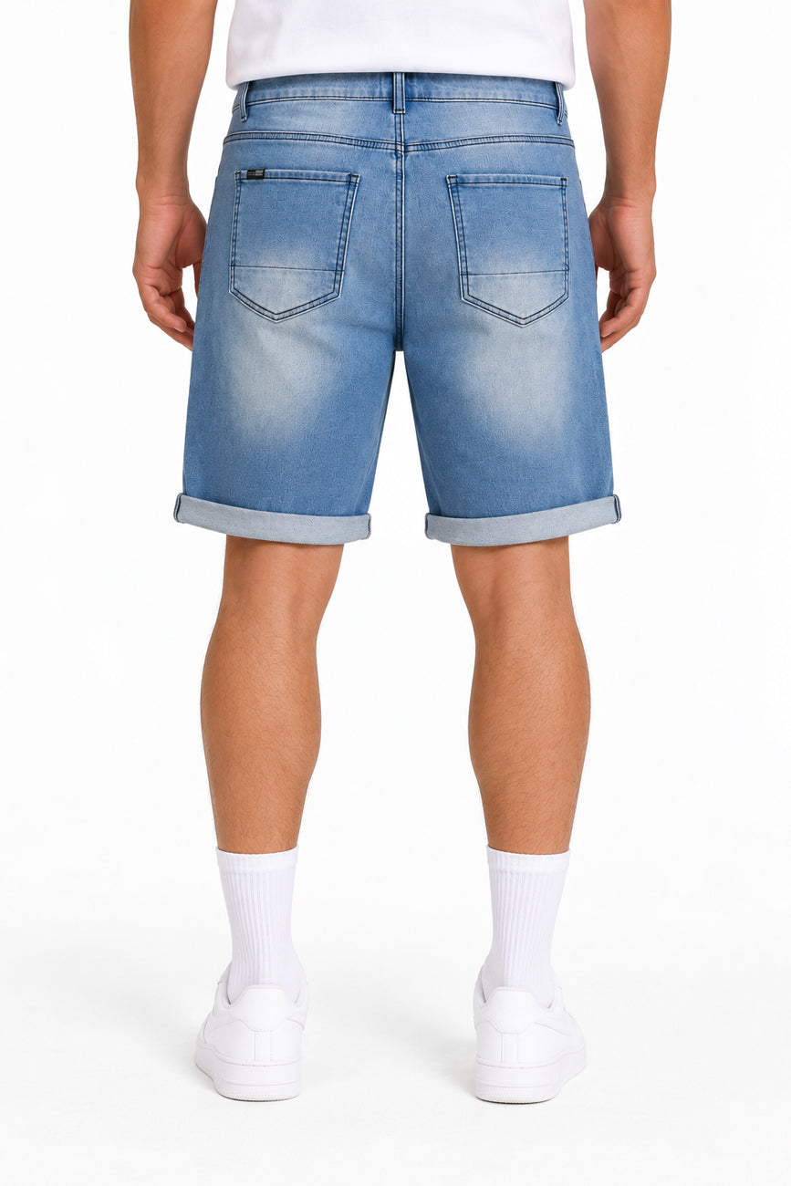 Perth Denim Short Light Blue