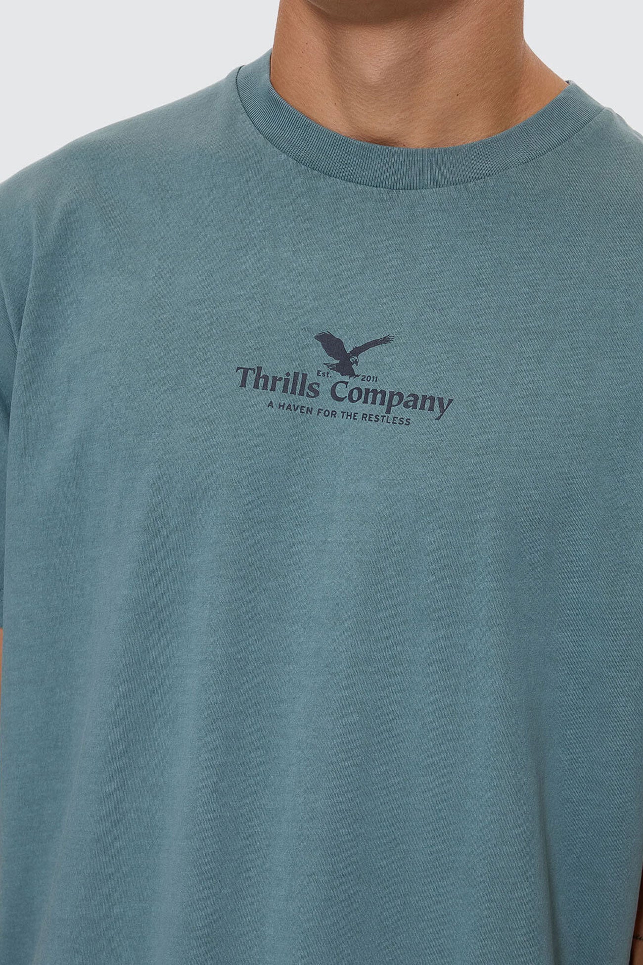 A Haven For The Restless Merch Fit Tee Green Coast