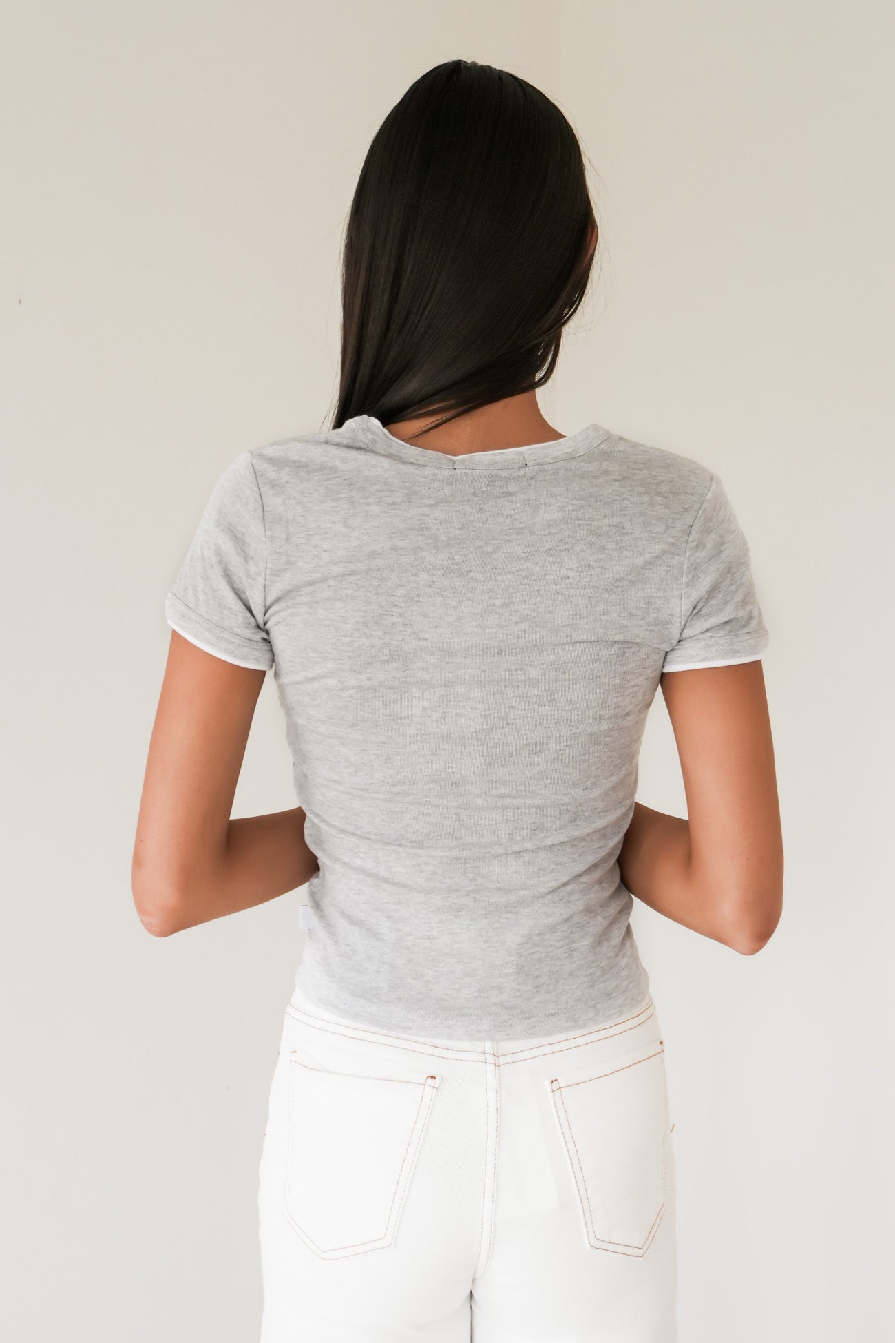 AAE Layers Tee Grey Marle