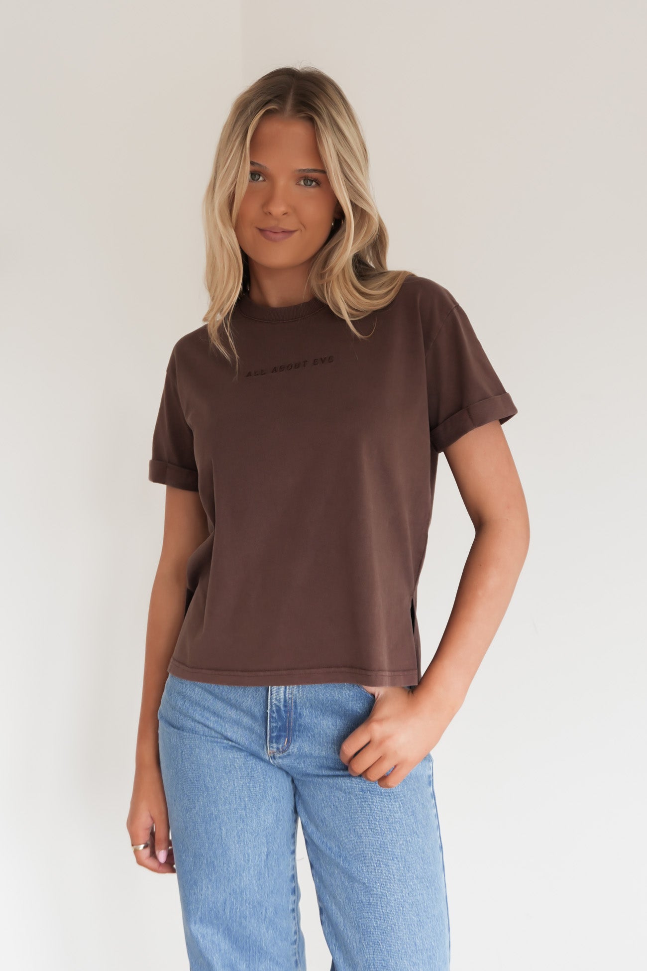 AAE Washed Tee Brown