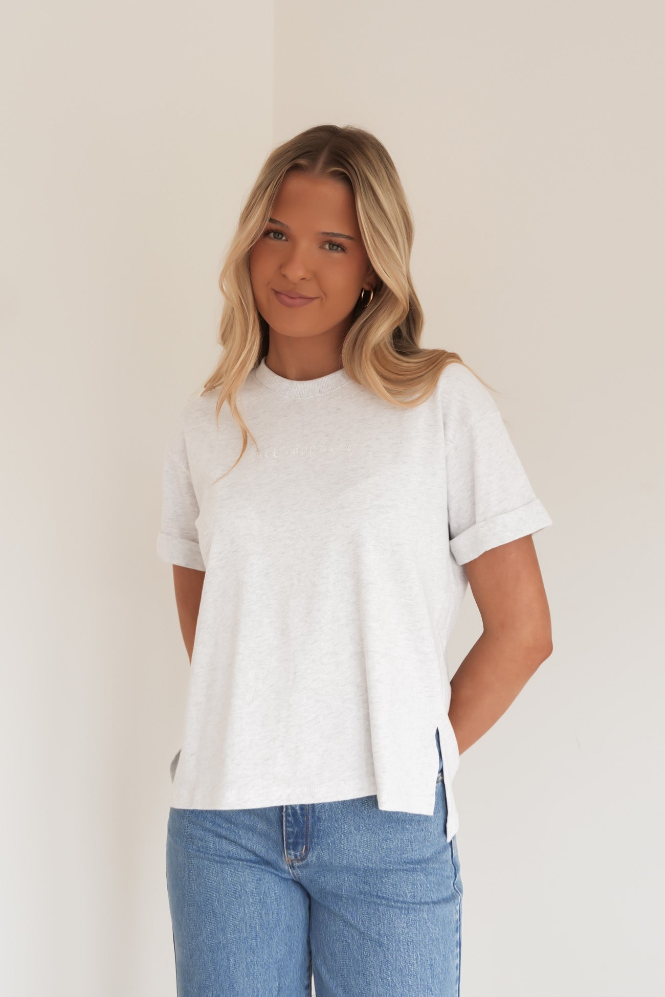 AAE Washed Tee Snow Marle