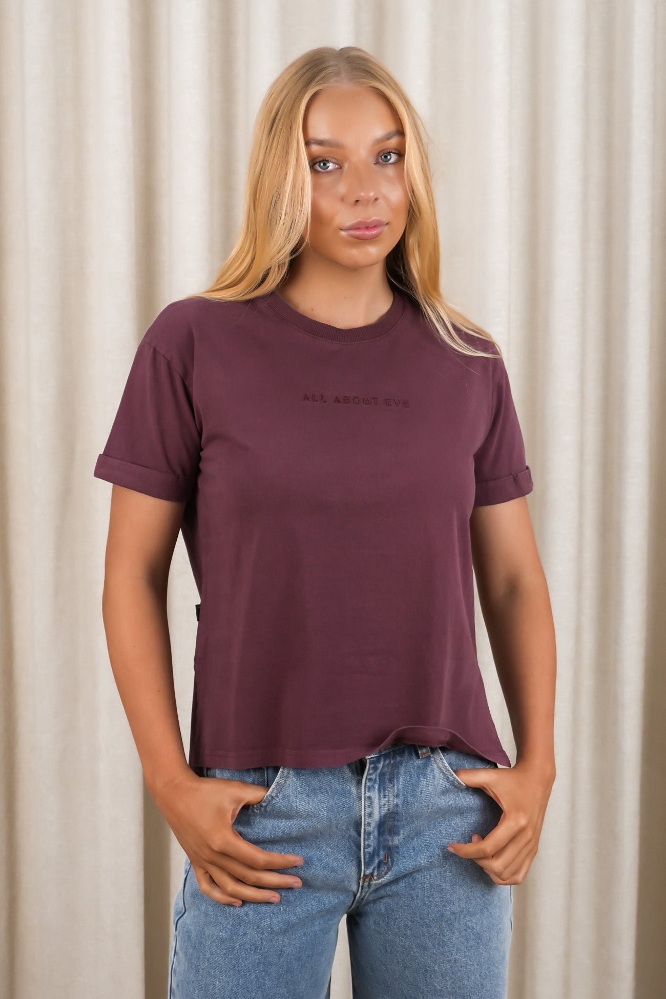 AAE Washed Tee Wine