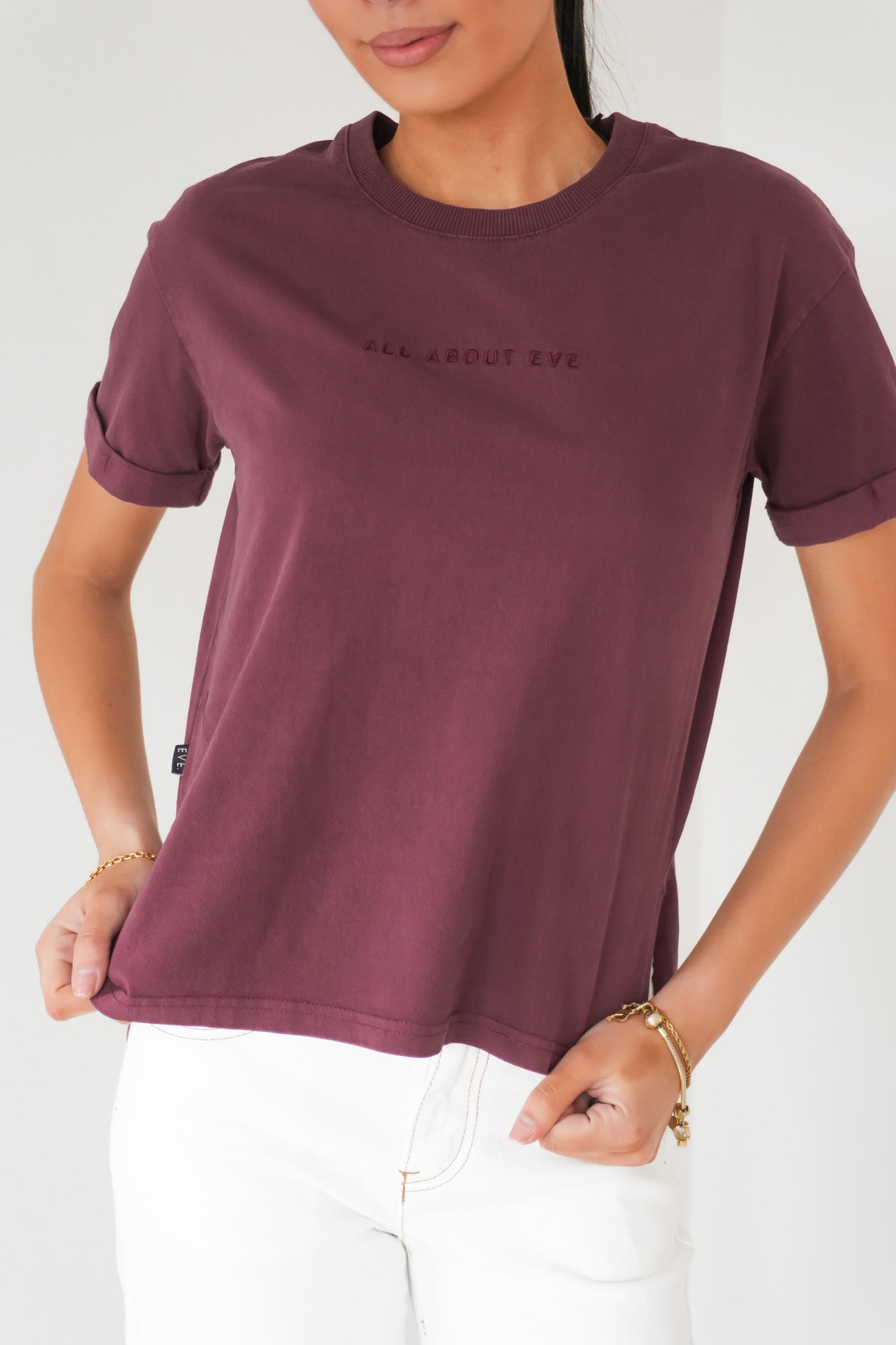 AAE Washed Tee Wine