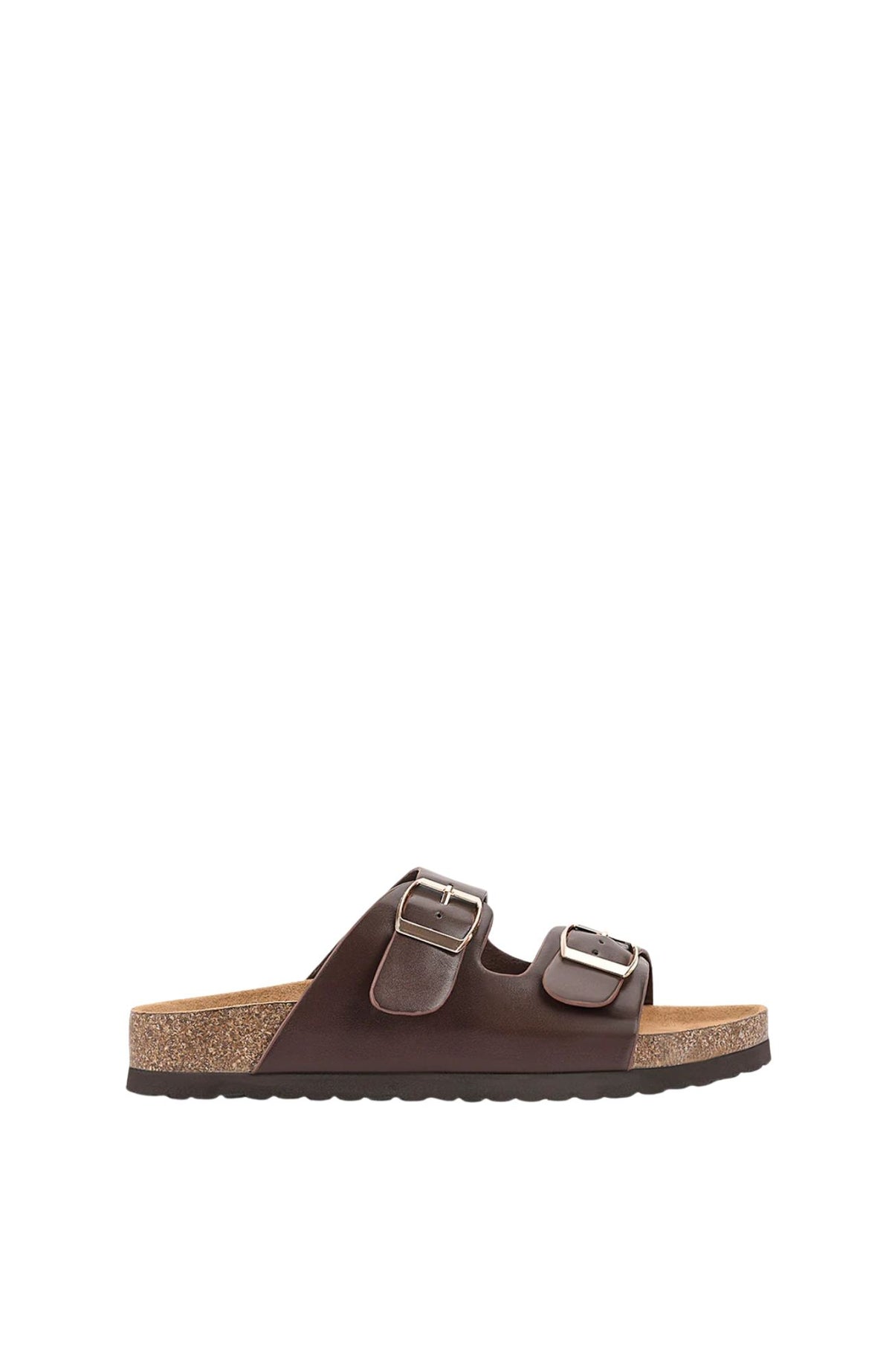 Xylo Foot Bed Slide Chocolate Brown