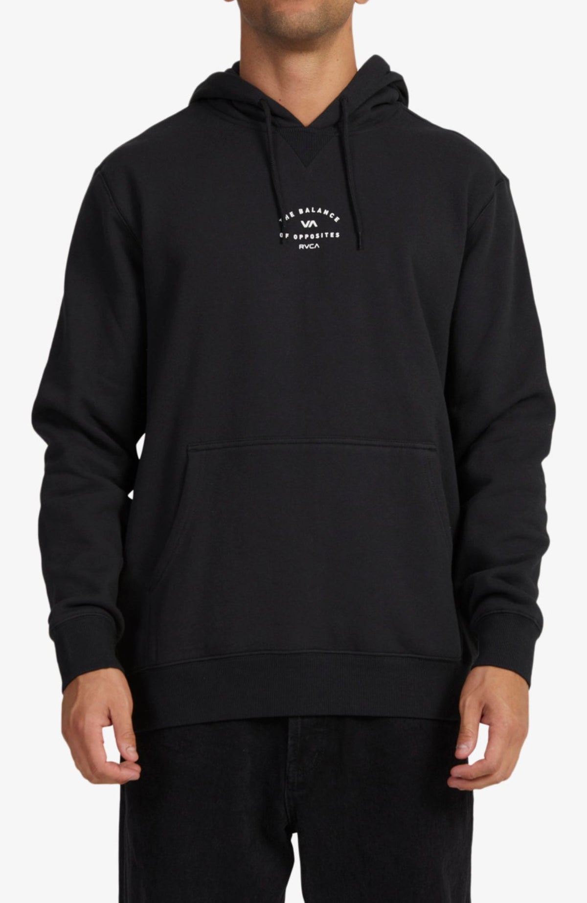 Rvca black hoodie on sale