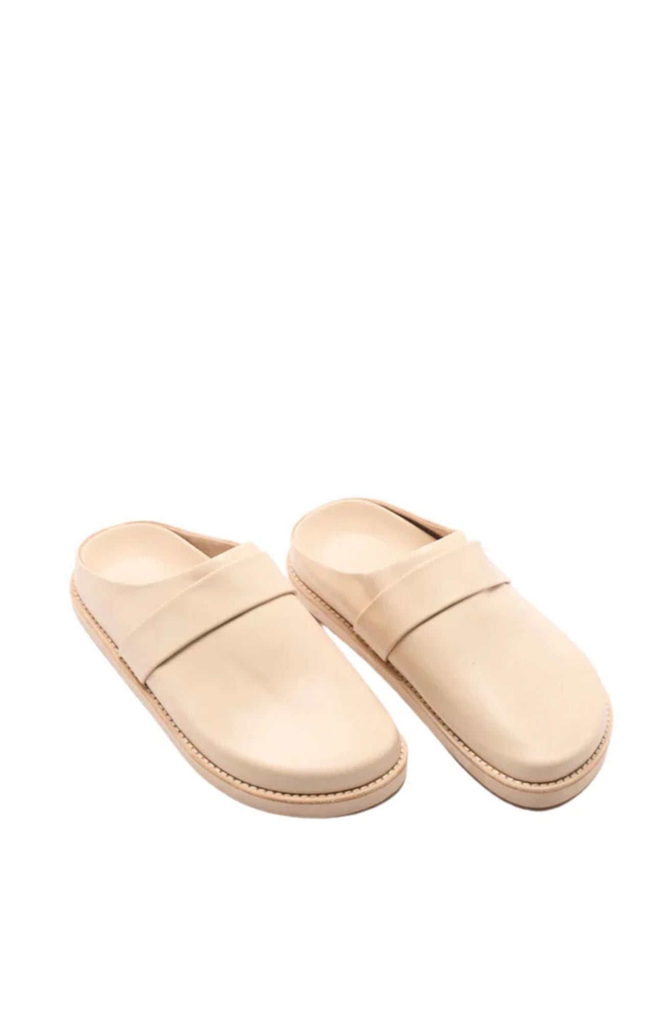 Palmer Leather Mule Vanilla