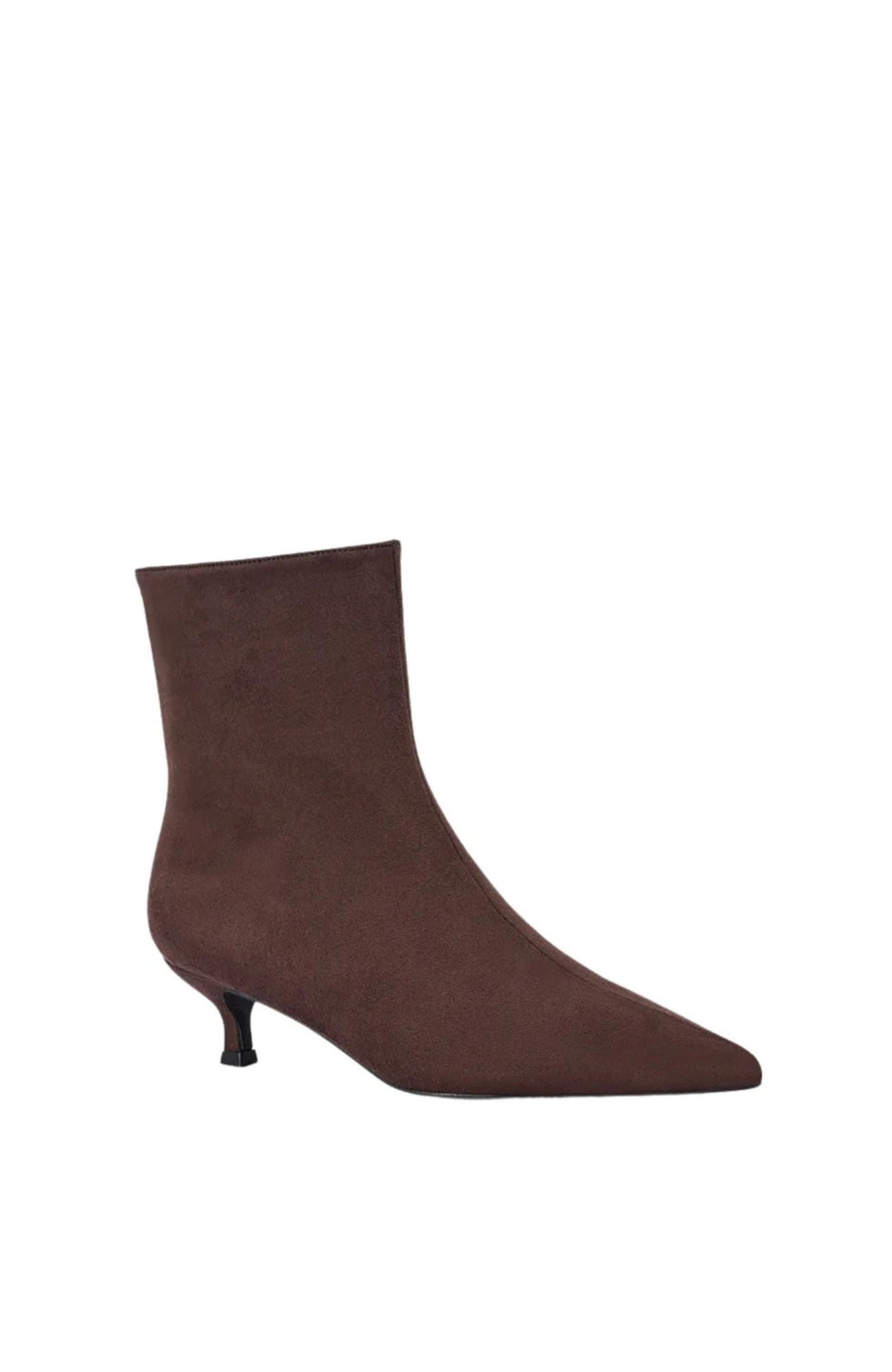 Luca Ankle Boots Chocolate Brown Micro