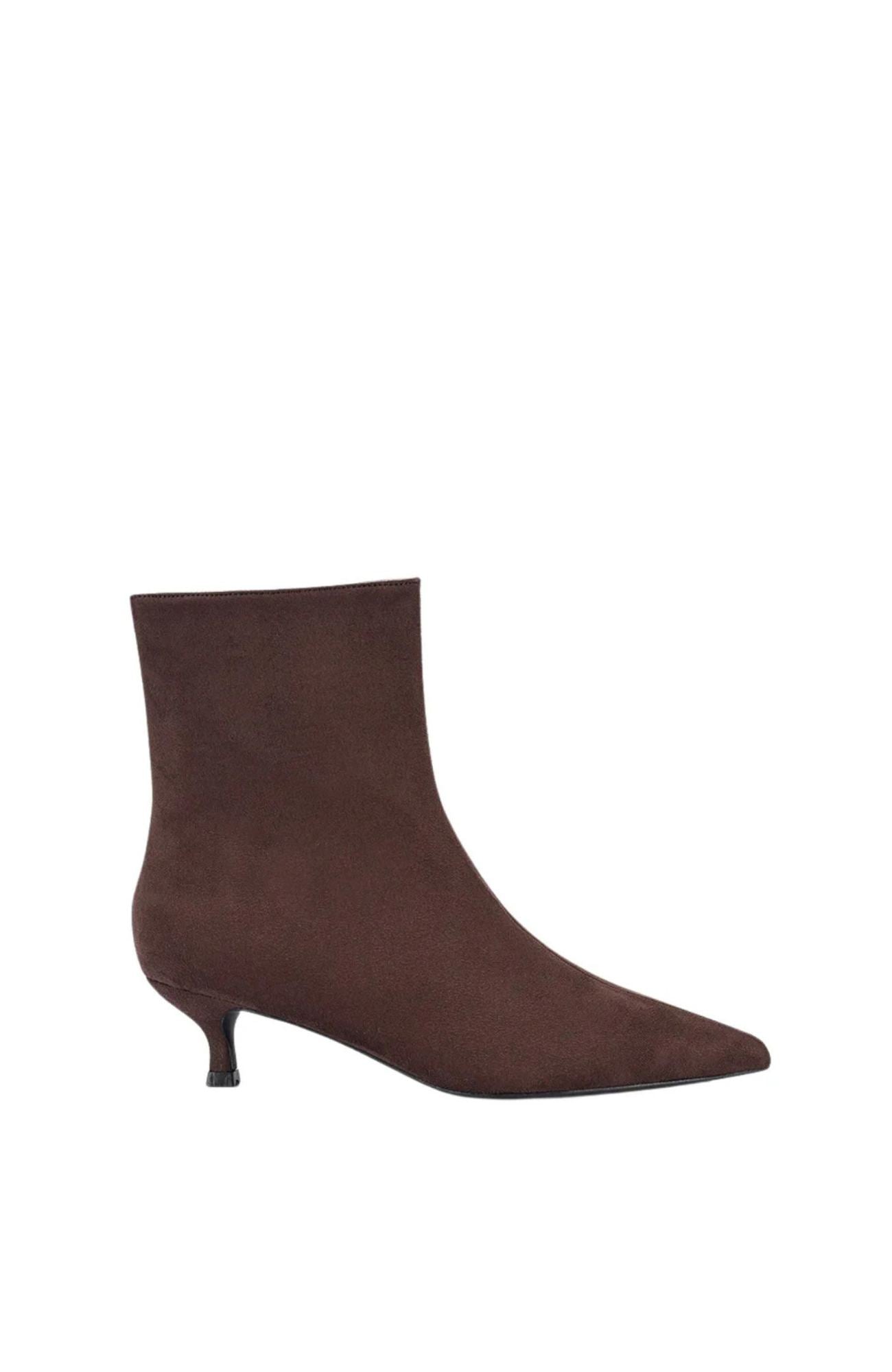 Luca Ankle Boots Chocolate Brown Micro