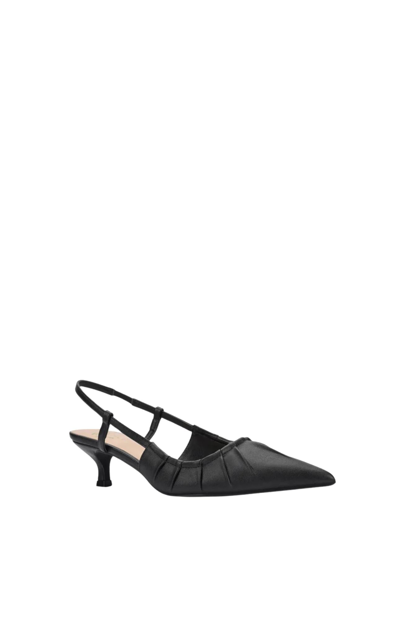 Lucius Slingback Kitten Heels Black