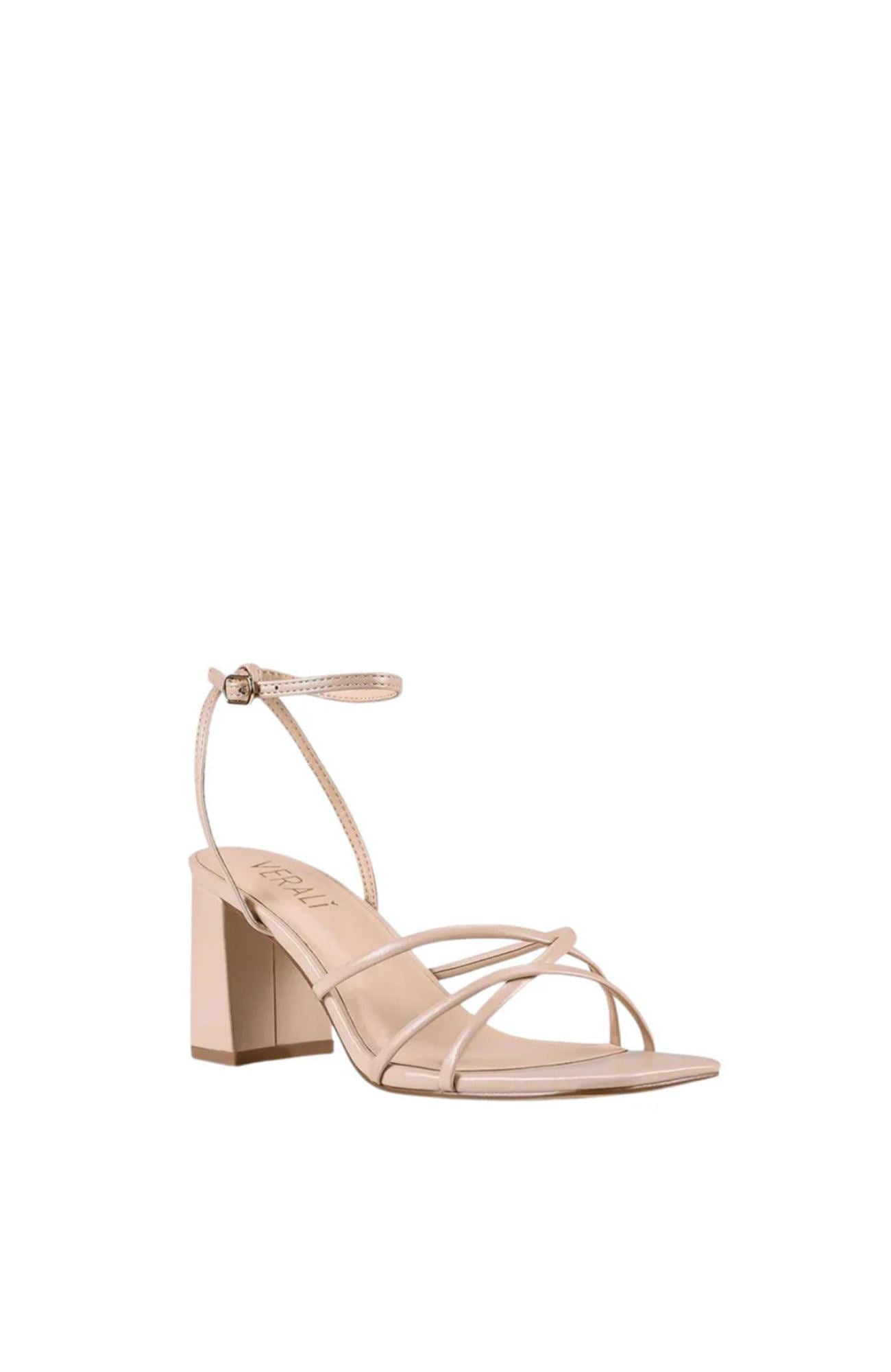 Nakita Block Heel Sandal Nude Smooth