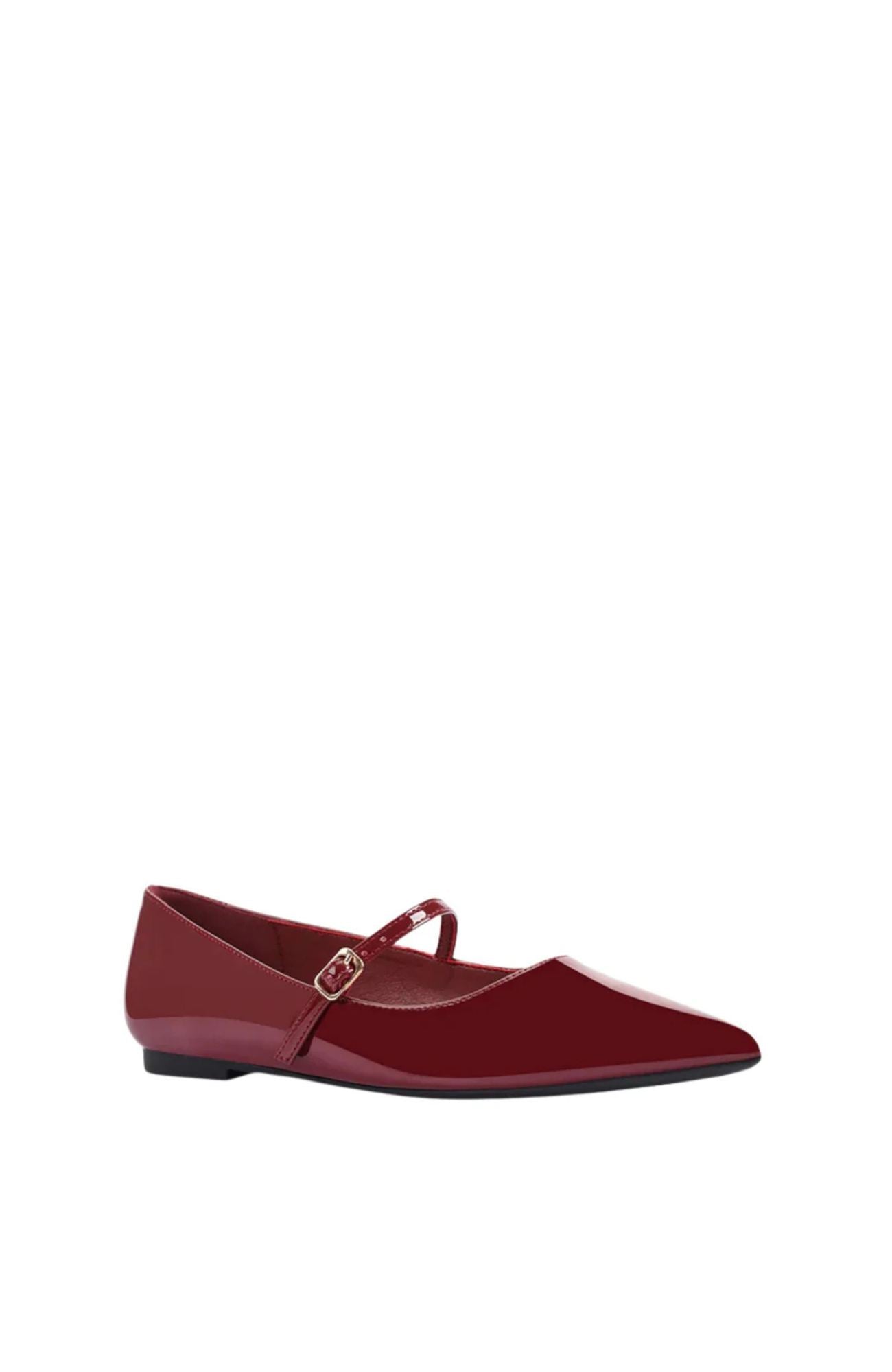 Iguana Mary Jane Flats Wine Patent