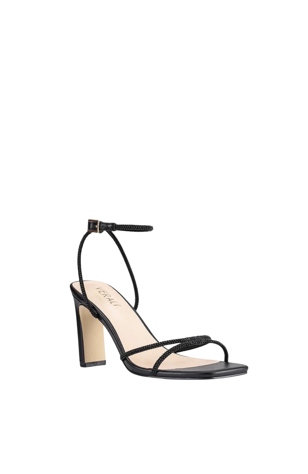 Kian Block Heel Black Pearl