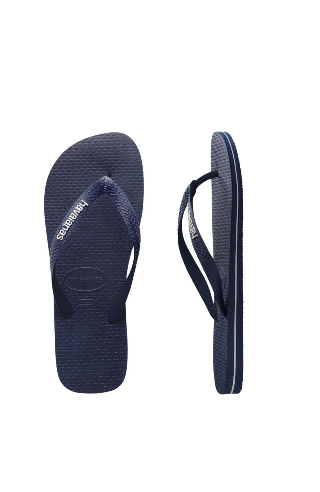 Rubber Logo Navy Blue White