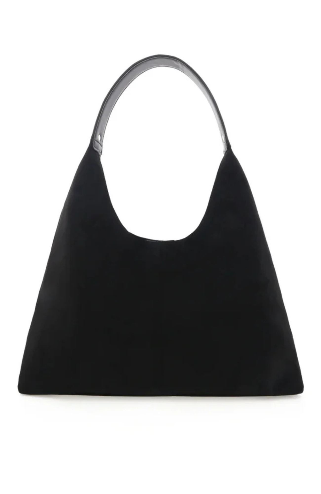 Tammy Shoulder Bag Black Suede