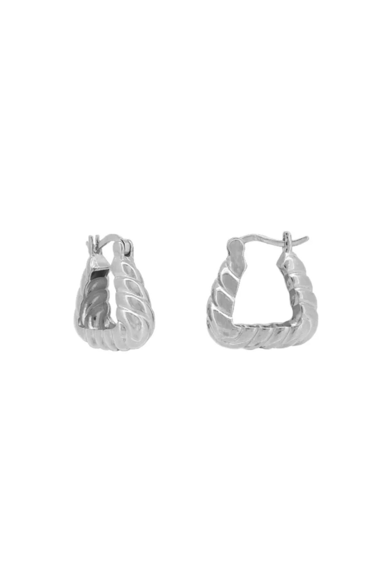 Yuji Hoops Silver