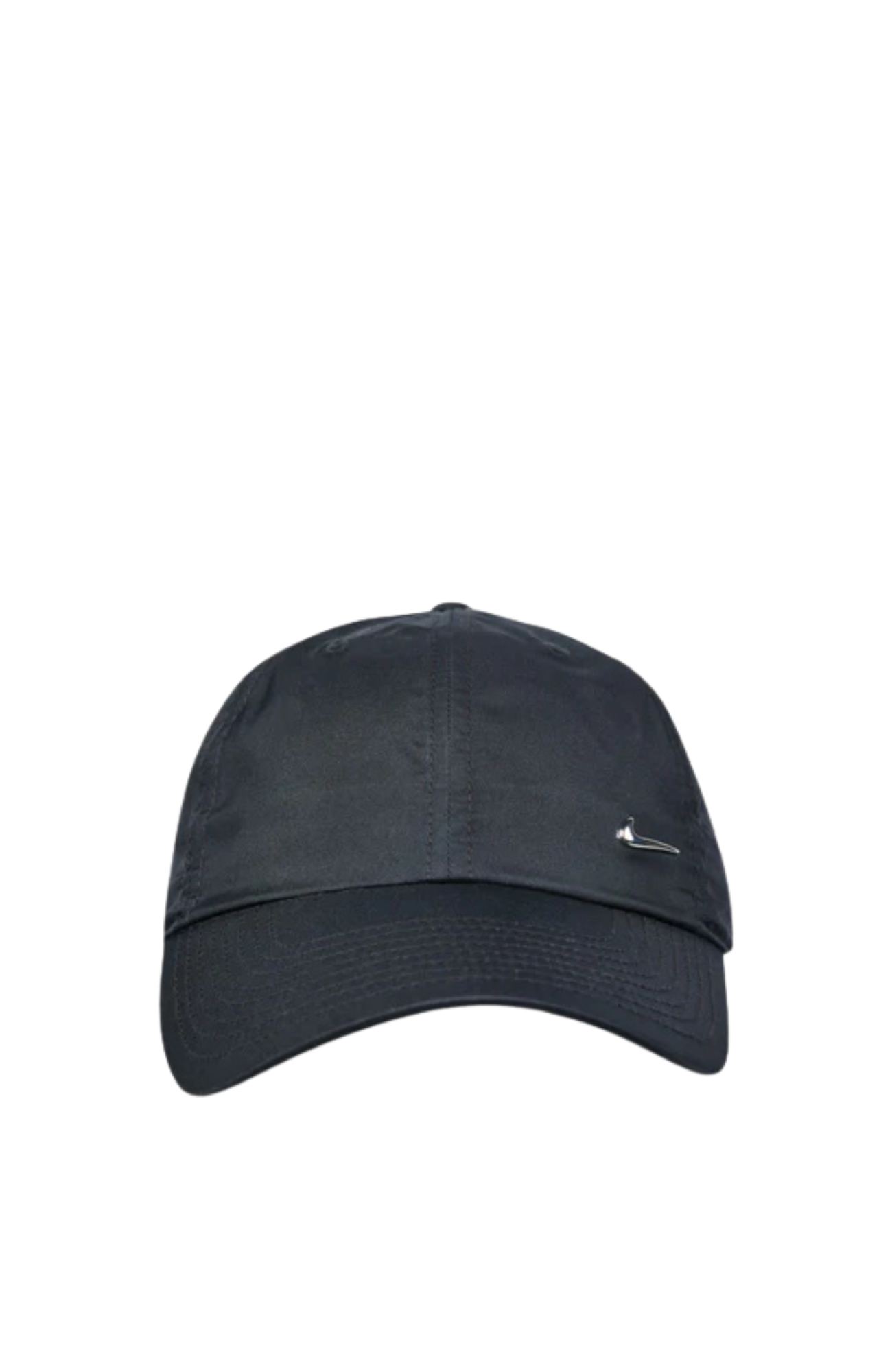 metal swoosh nike cap