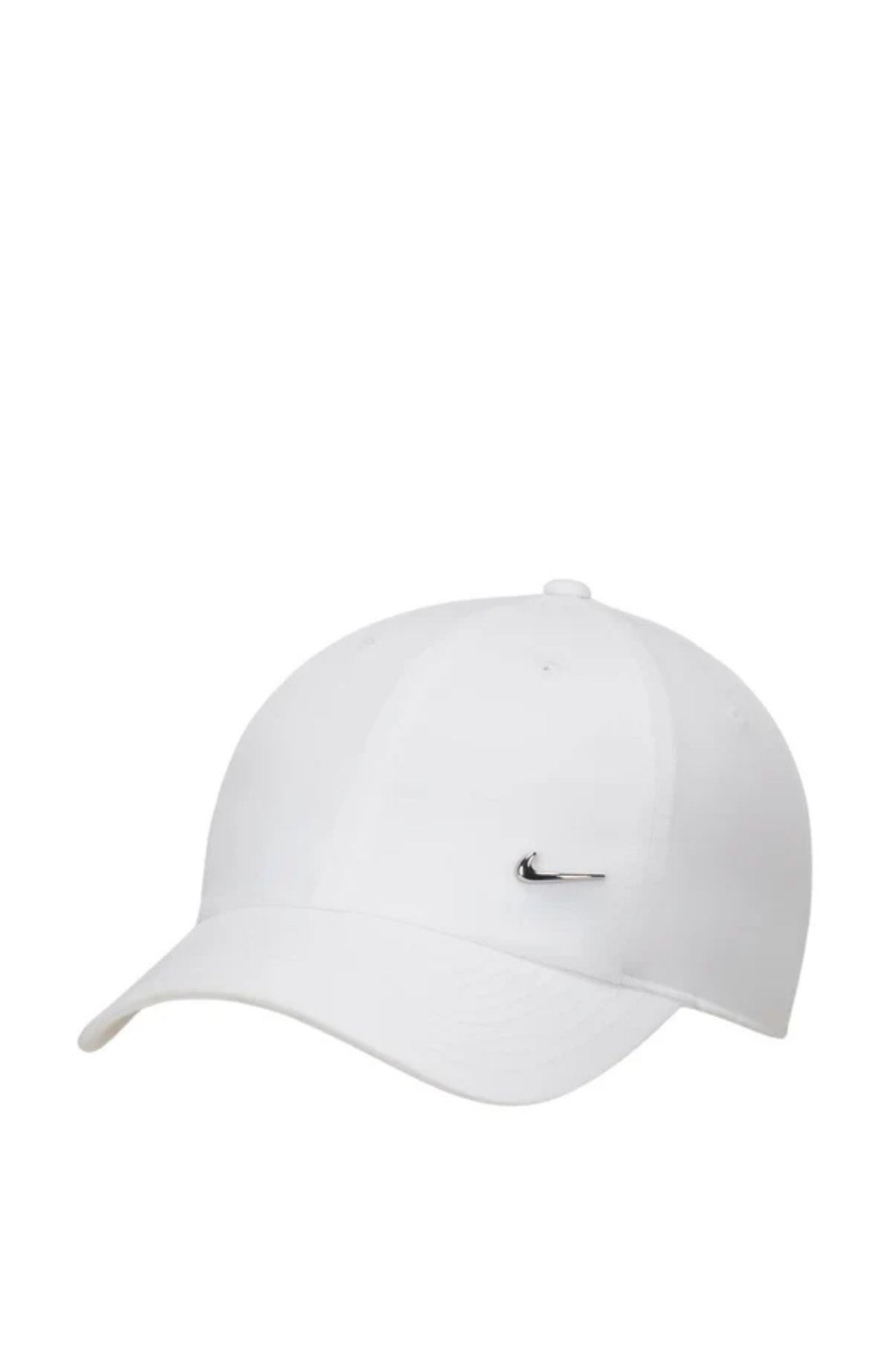 Nike Dri-FIT Club Unstructured Metal Swoosh Cap White