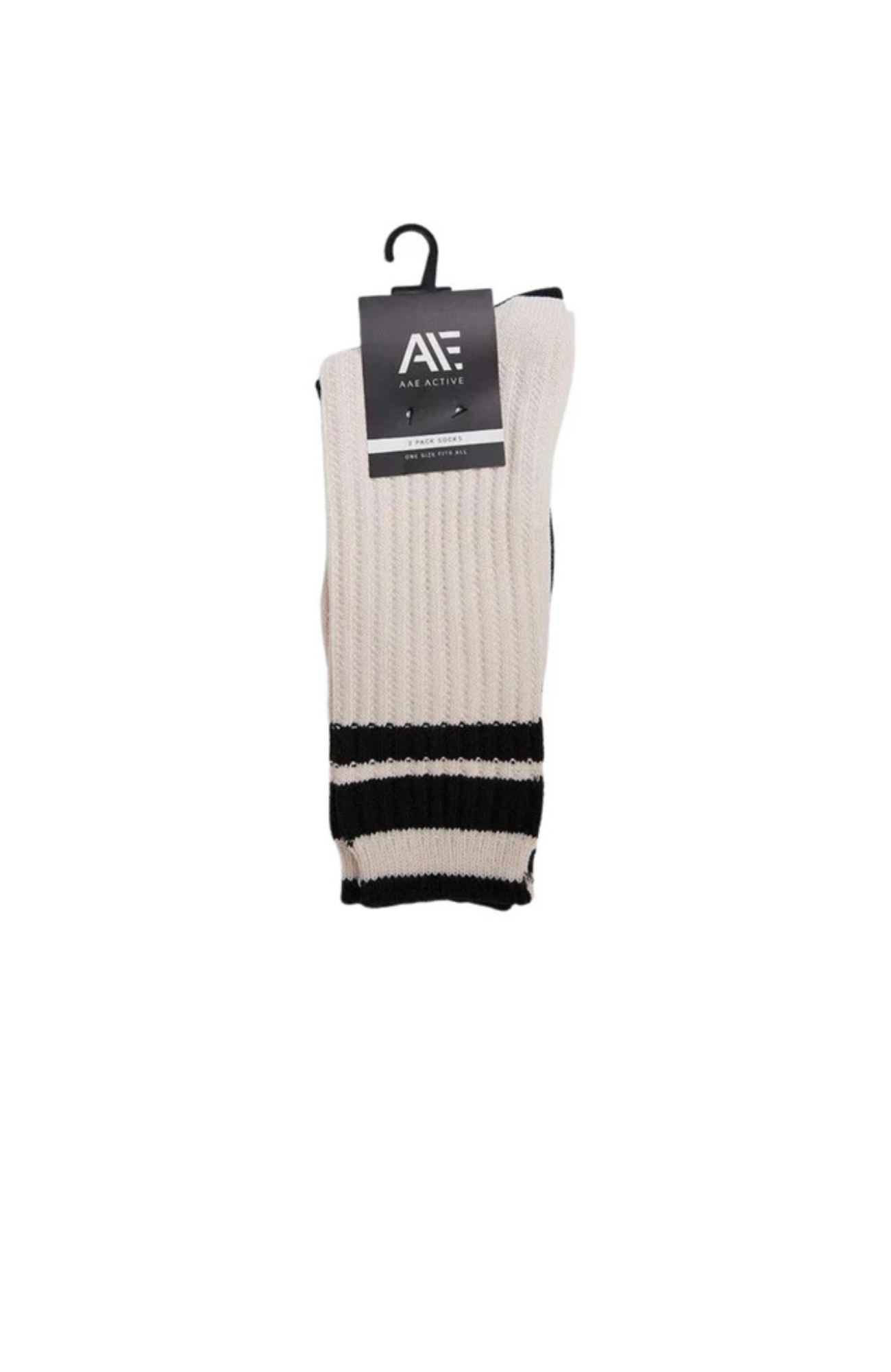Active Crew Socks 2 Pack Natural