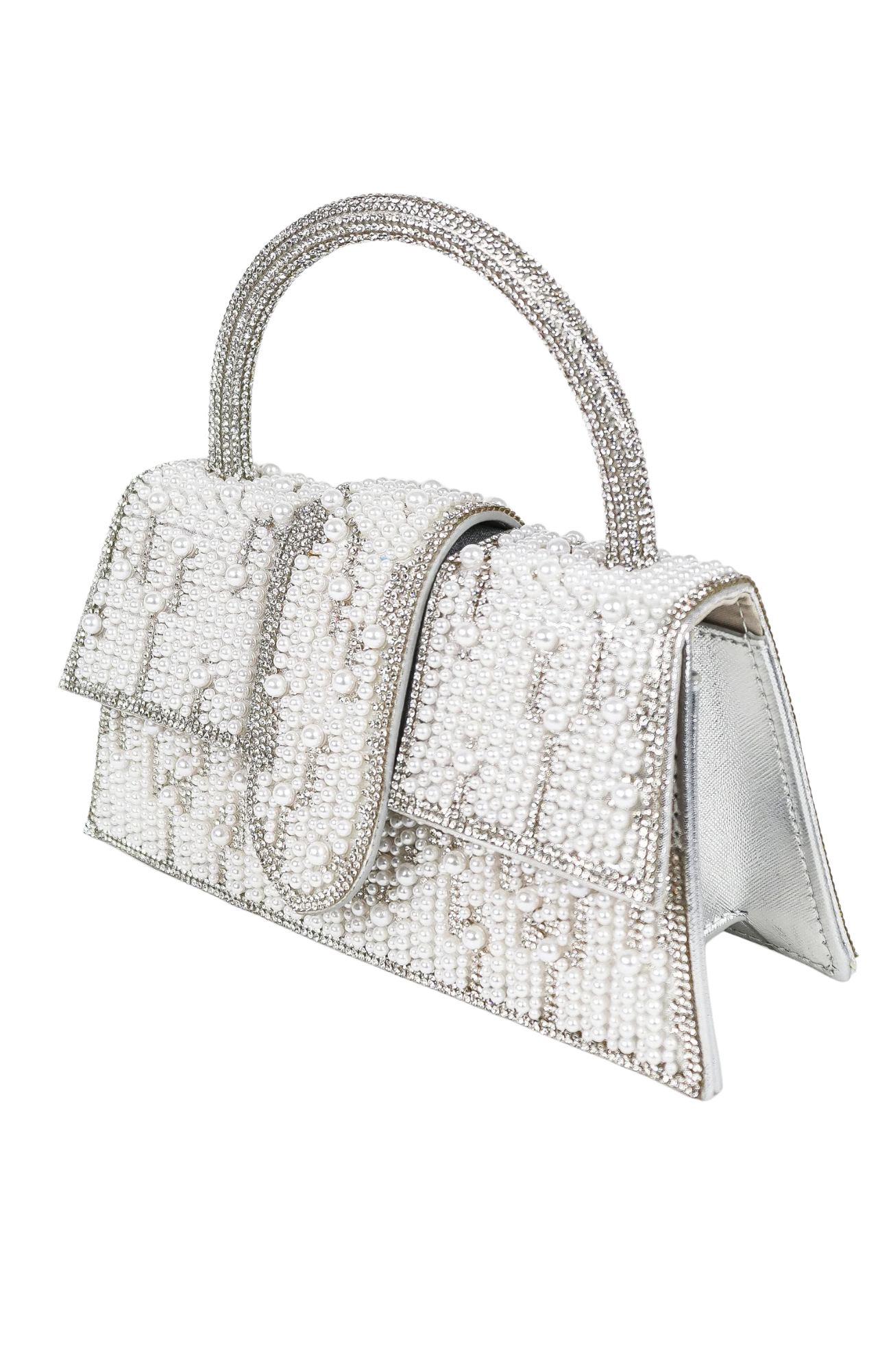 Lumiere Pearl Bag Silver