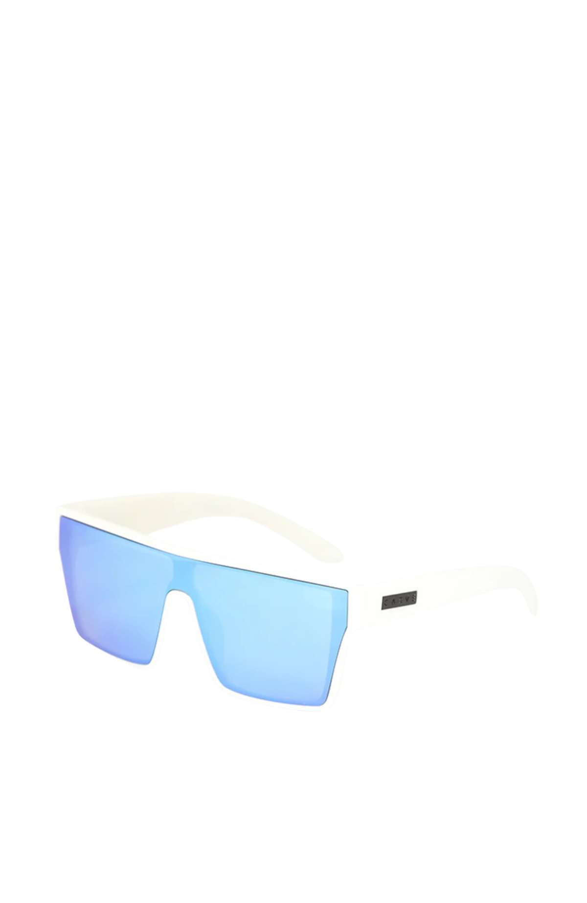 Voodoo Matte White // Grey Blue White Iridium Lens