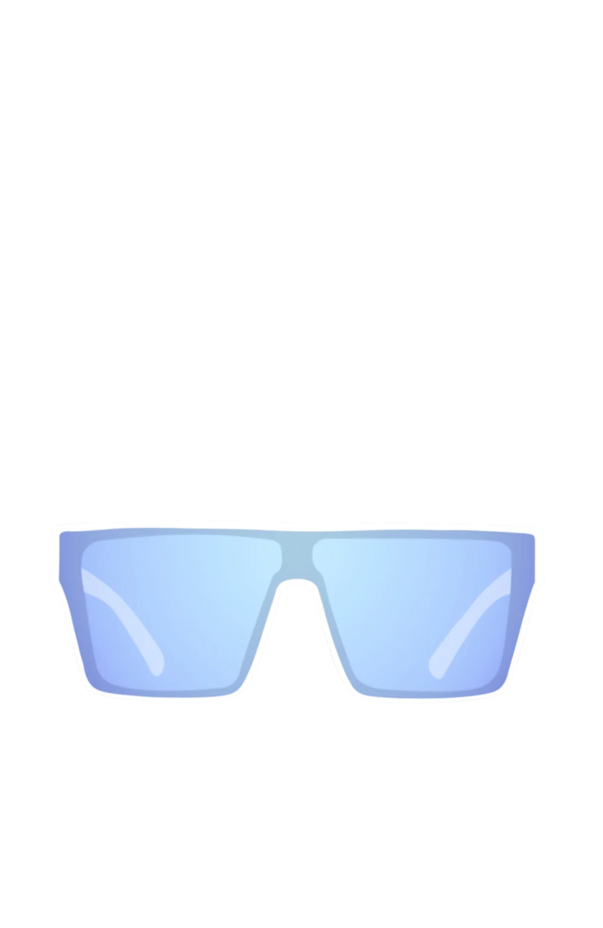 Voodoo Matte White // Grey Blue White Iridium Lens