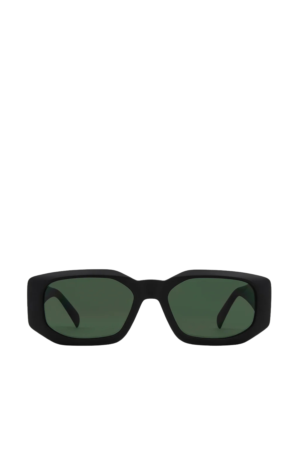 Mayhem Matt Black // Green Lens