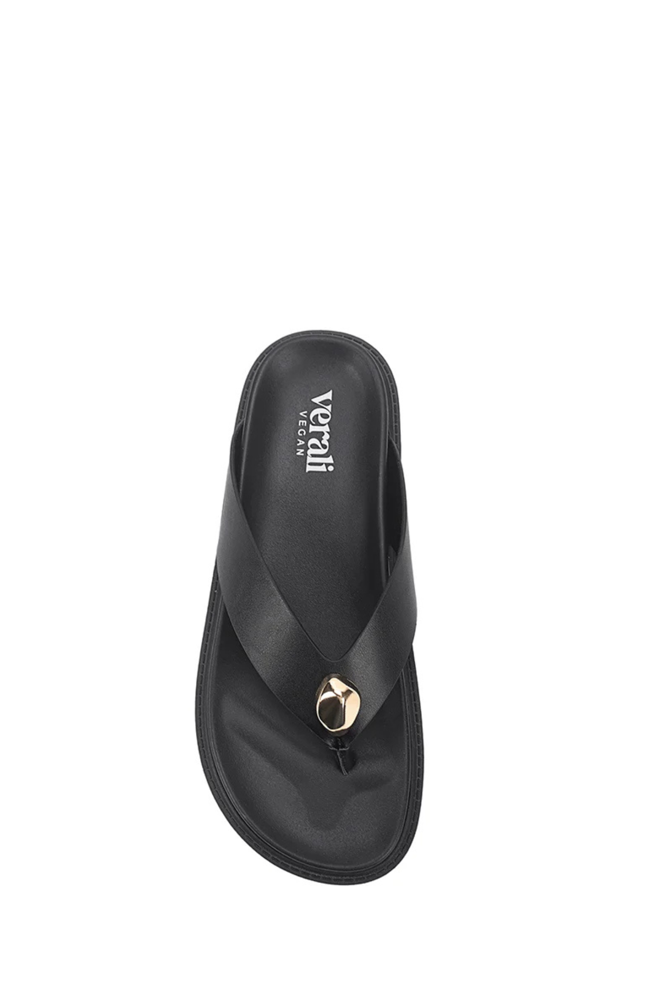 Bri Footbed Thongs Black