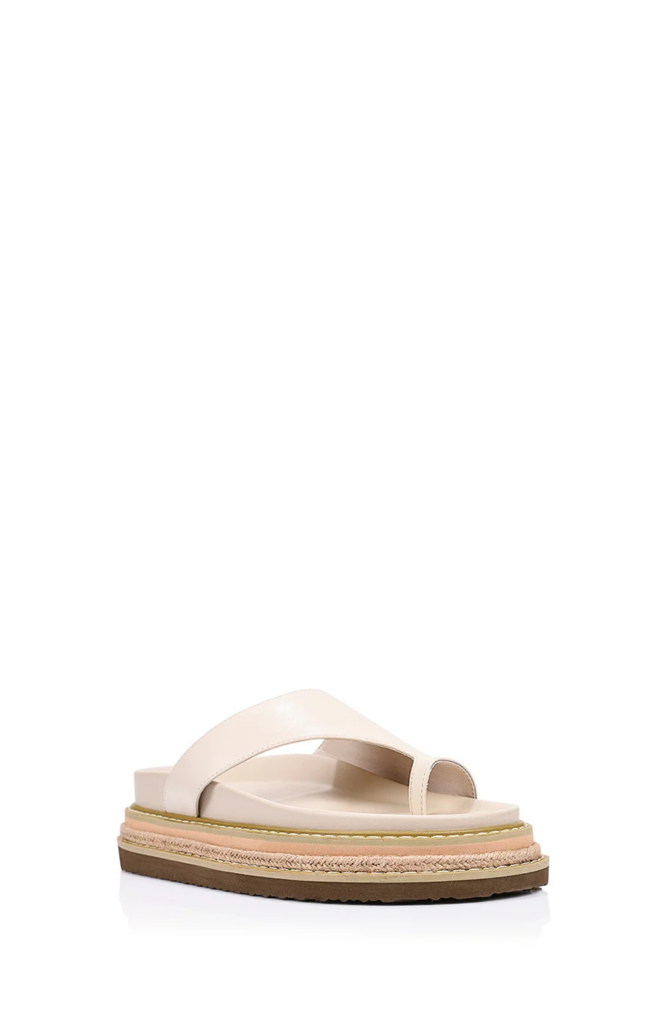 Thor Flatform Thongs Bone White