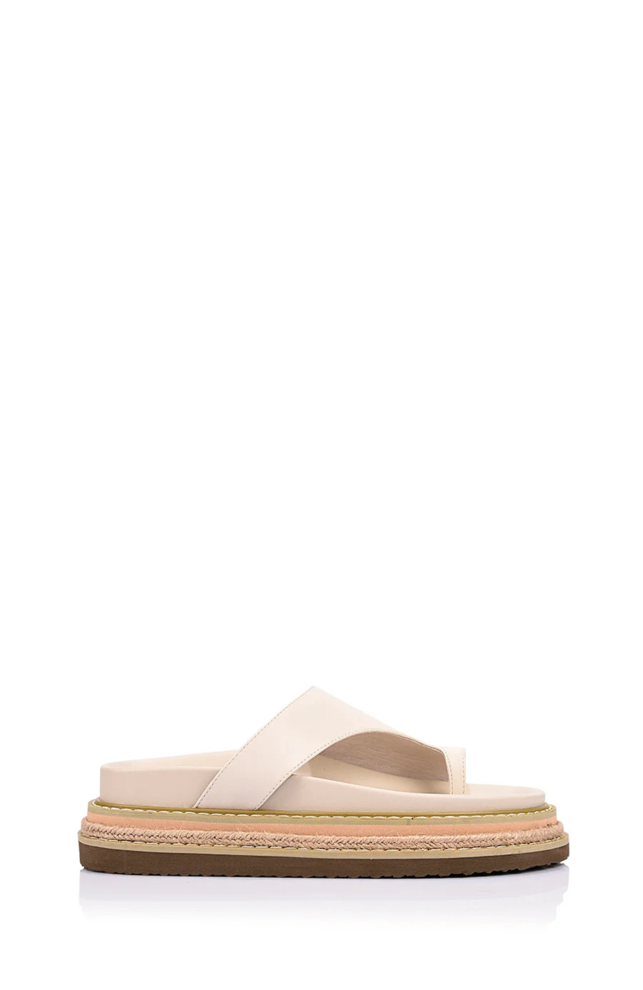 Thor Flatform Thongs Bone White