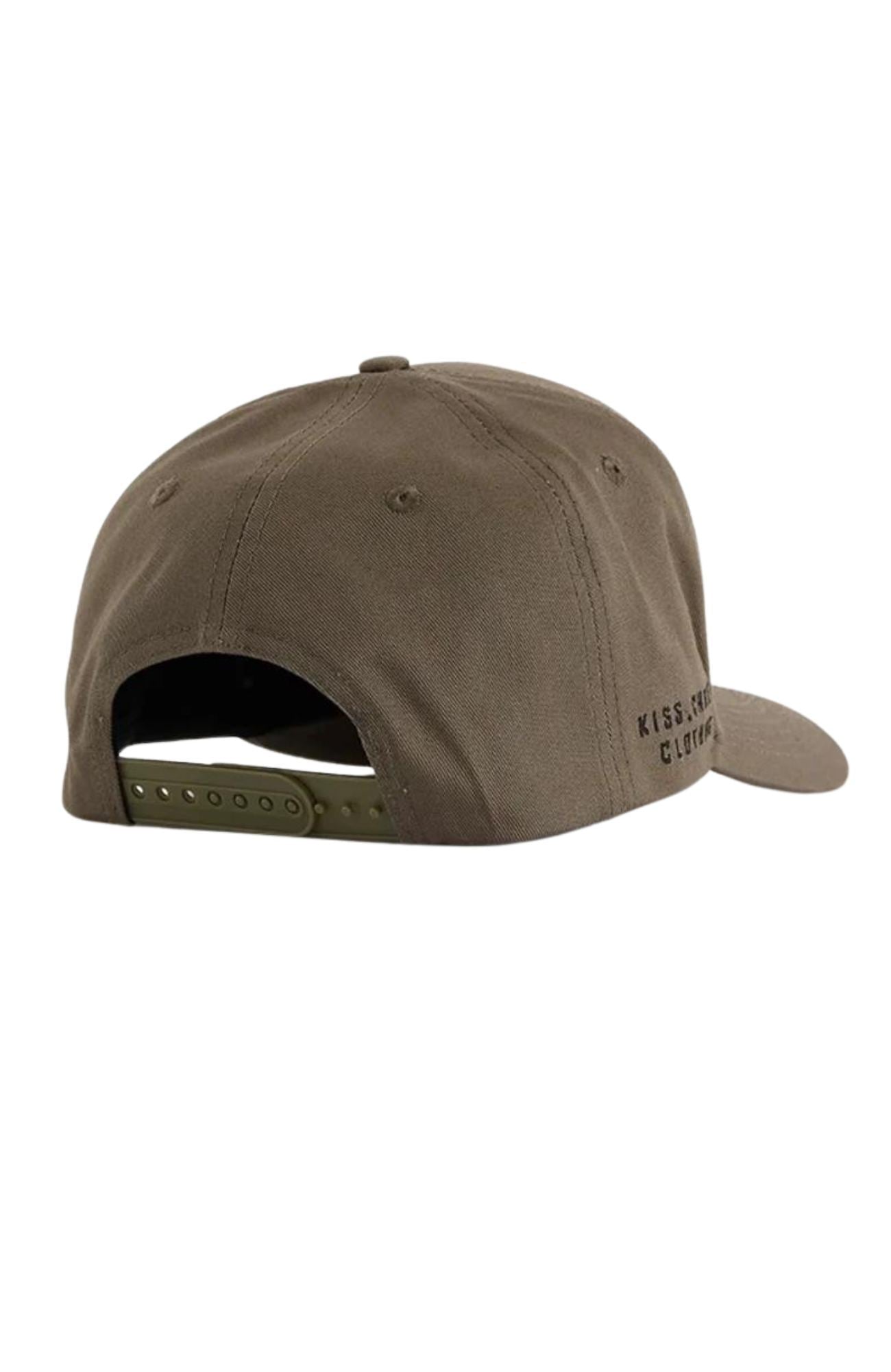 Wigstone 5 Panel Curved Peak Cap Charcoal