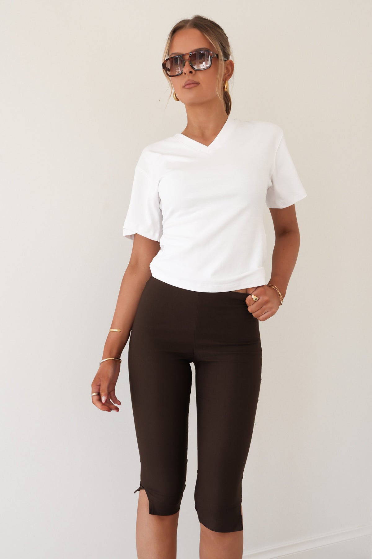 Addison Capri Pant Chocolate