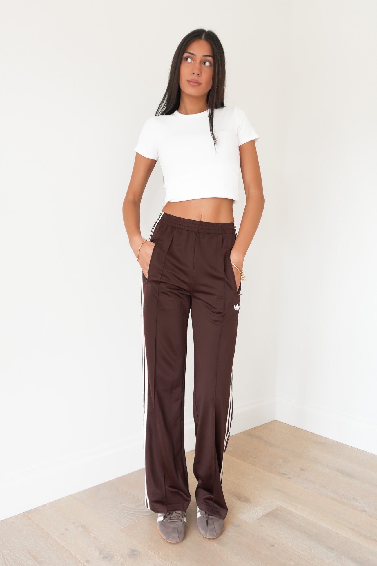 Adicolor Classic Firebird Loose Track Pants Auburn Cream White