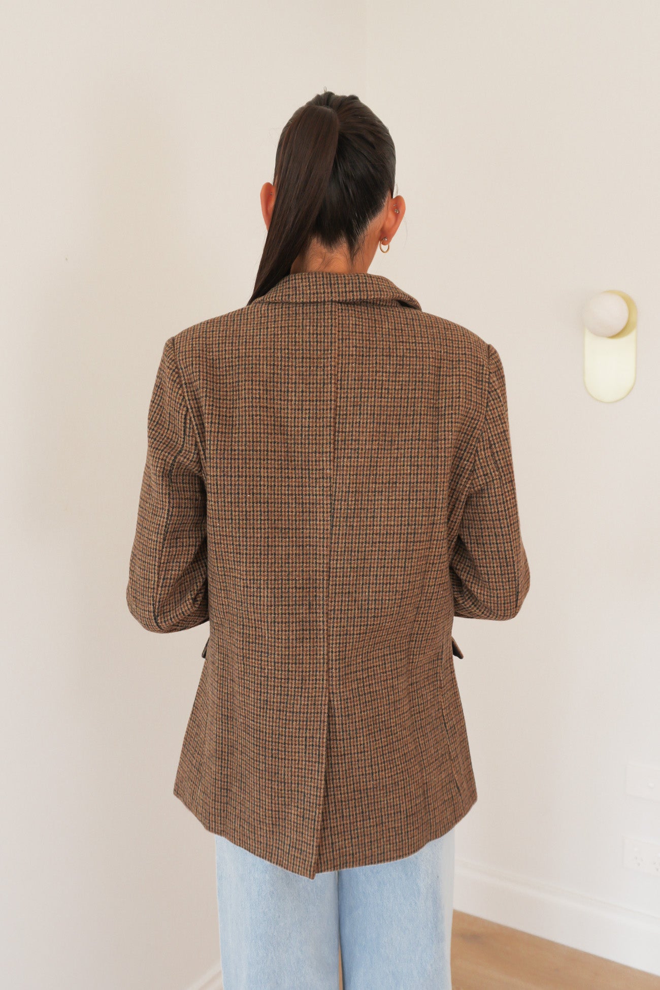 Adrian Blazer Brown Plaid