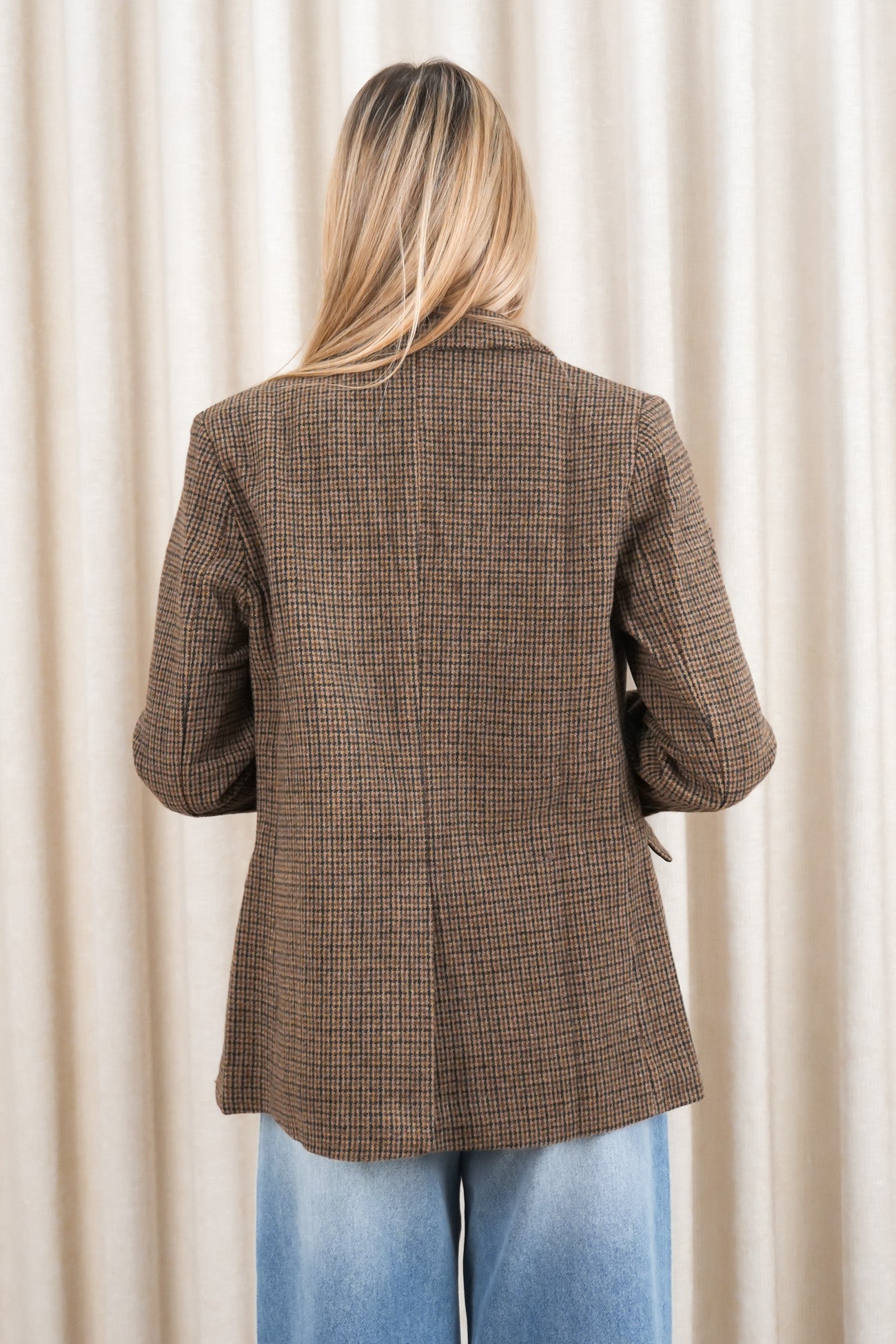 Adrian Blazer Brown Plaid