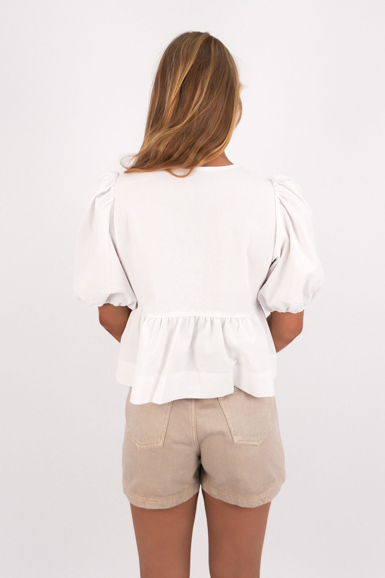 Aftersun Linen Top White