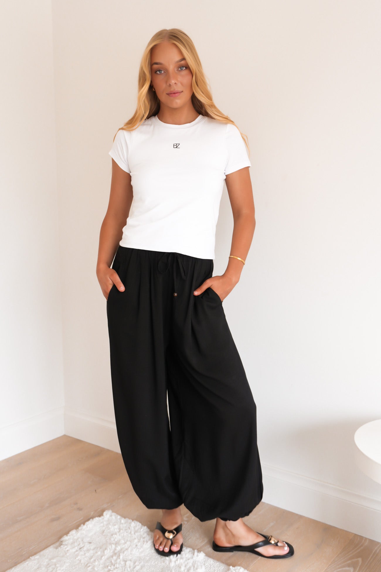 Aila Balloon Pant Black