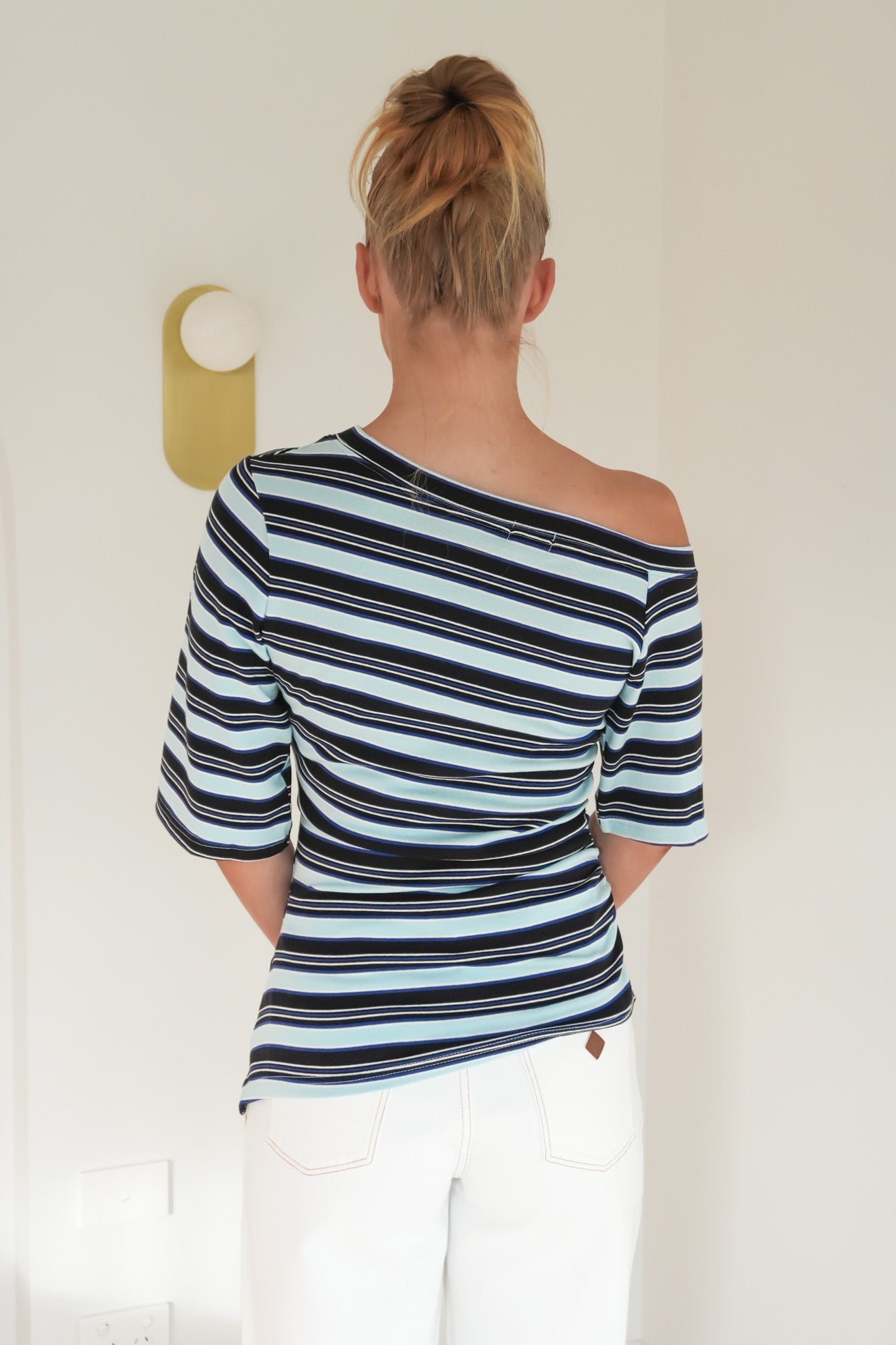 Alana Top Blue Stripe