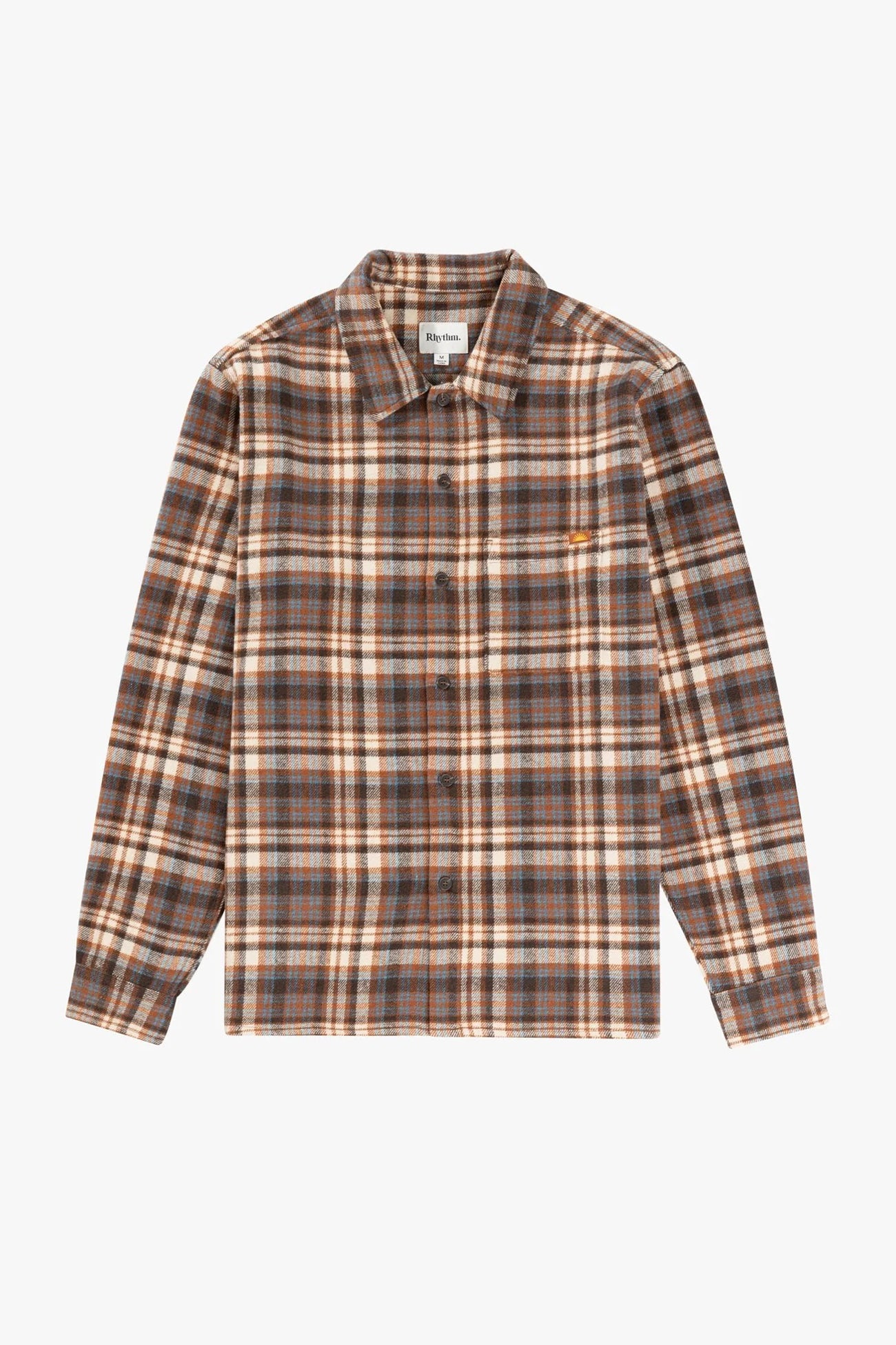 Albert Check Long Sleeve Shirt Almond