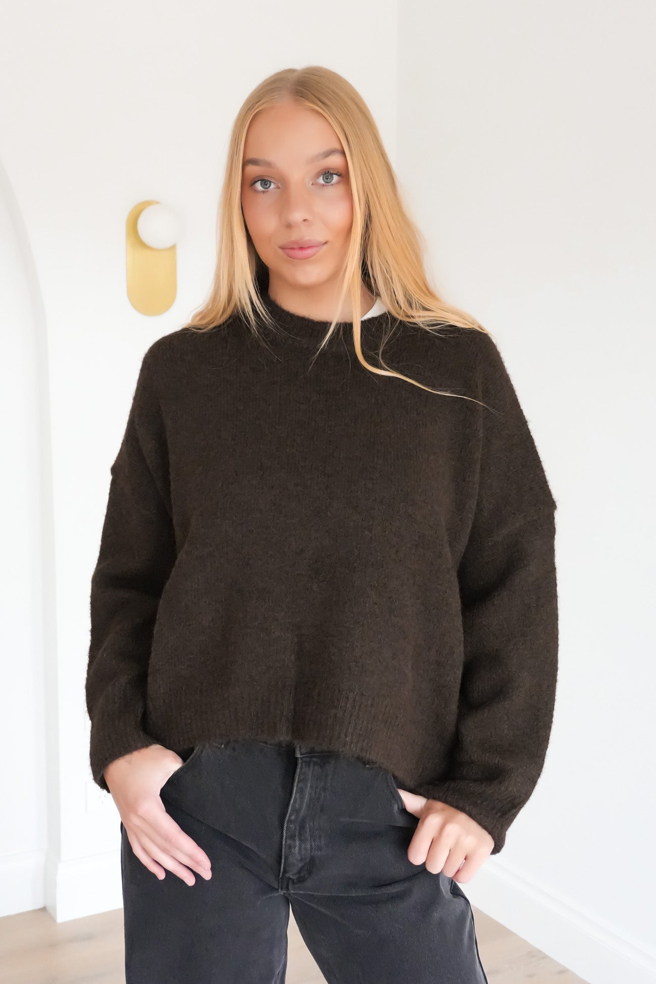 Alcie Knit Jumper Chocolate
