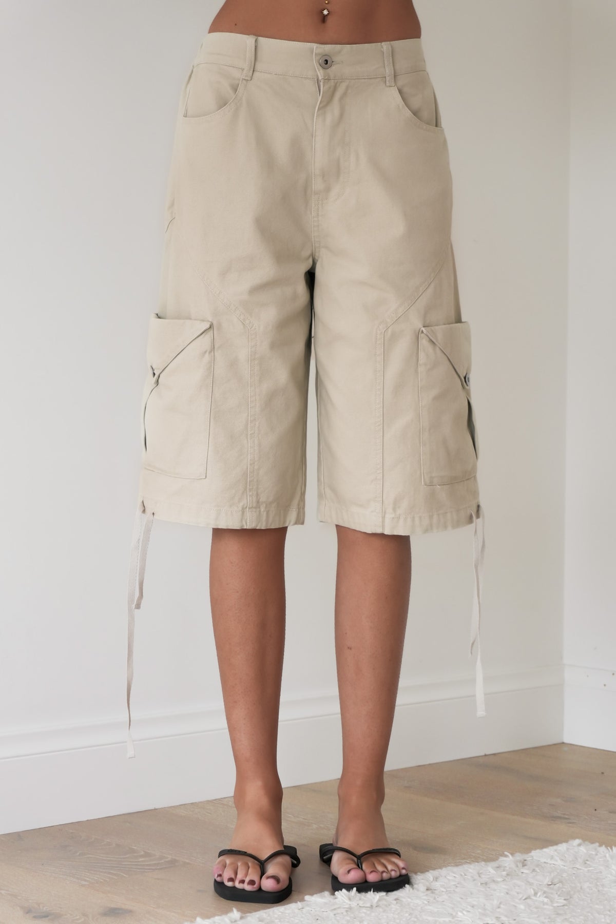 Alexia Cargo Jort Beige