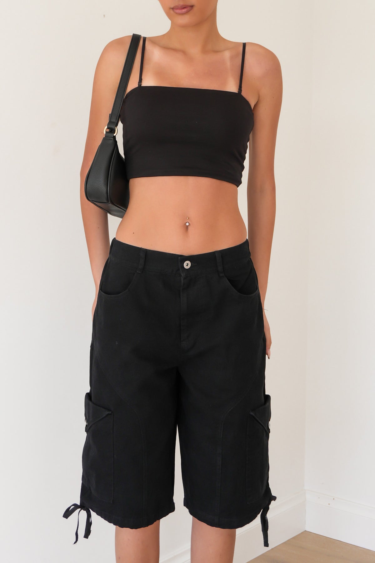 Alexia Cargo Jort Black