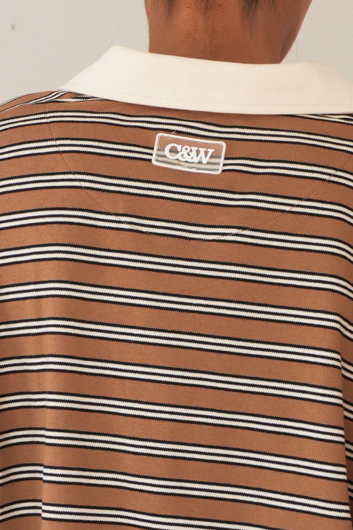 Alisa Rugby Tee Toffee Stripe