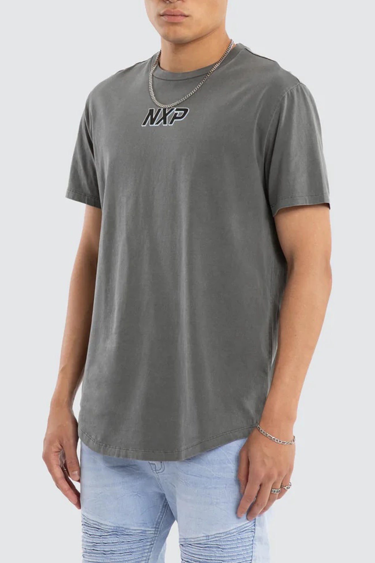 All For One Dual Curved Tee Pigment Steel