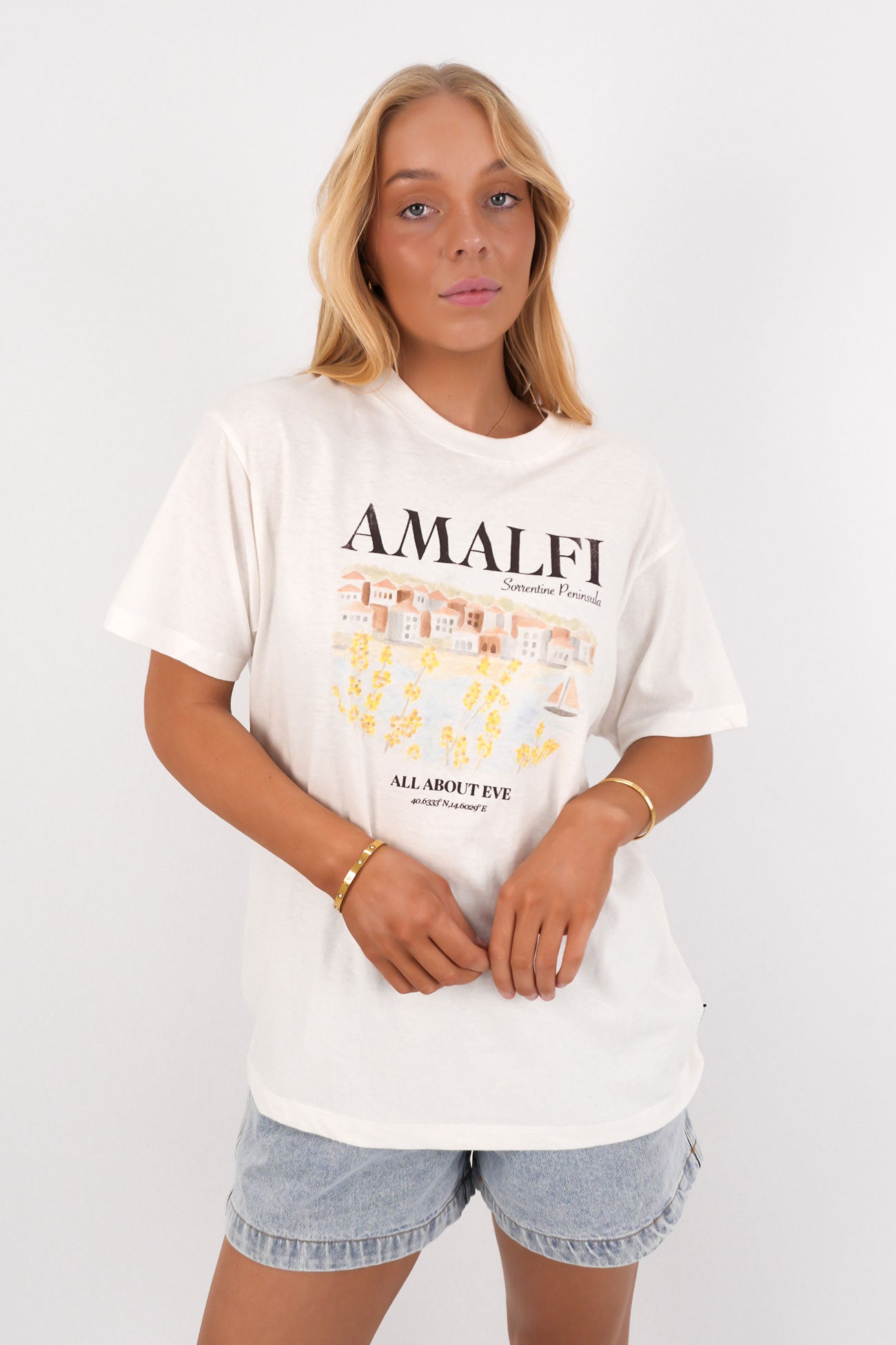 Amalfi Relaxed Tee Vintage White