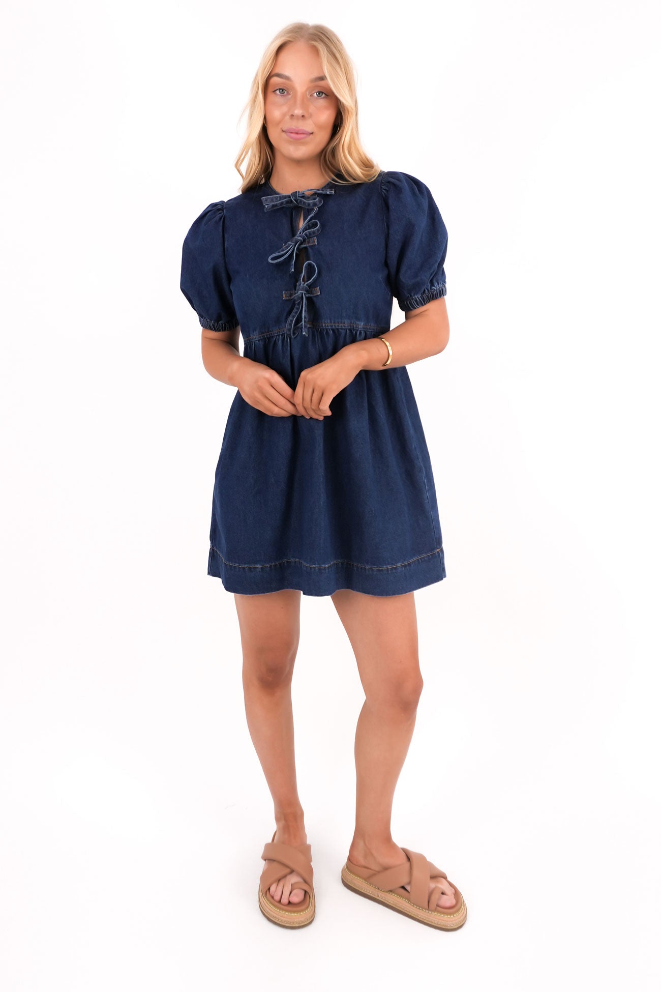 Amalie Mini Dress Dark Blue