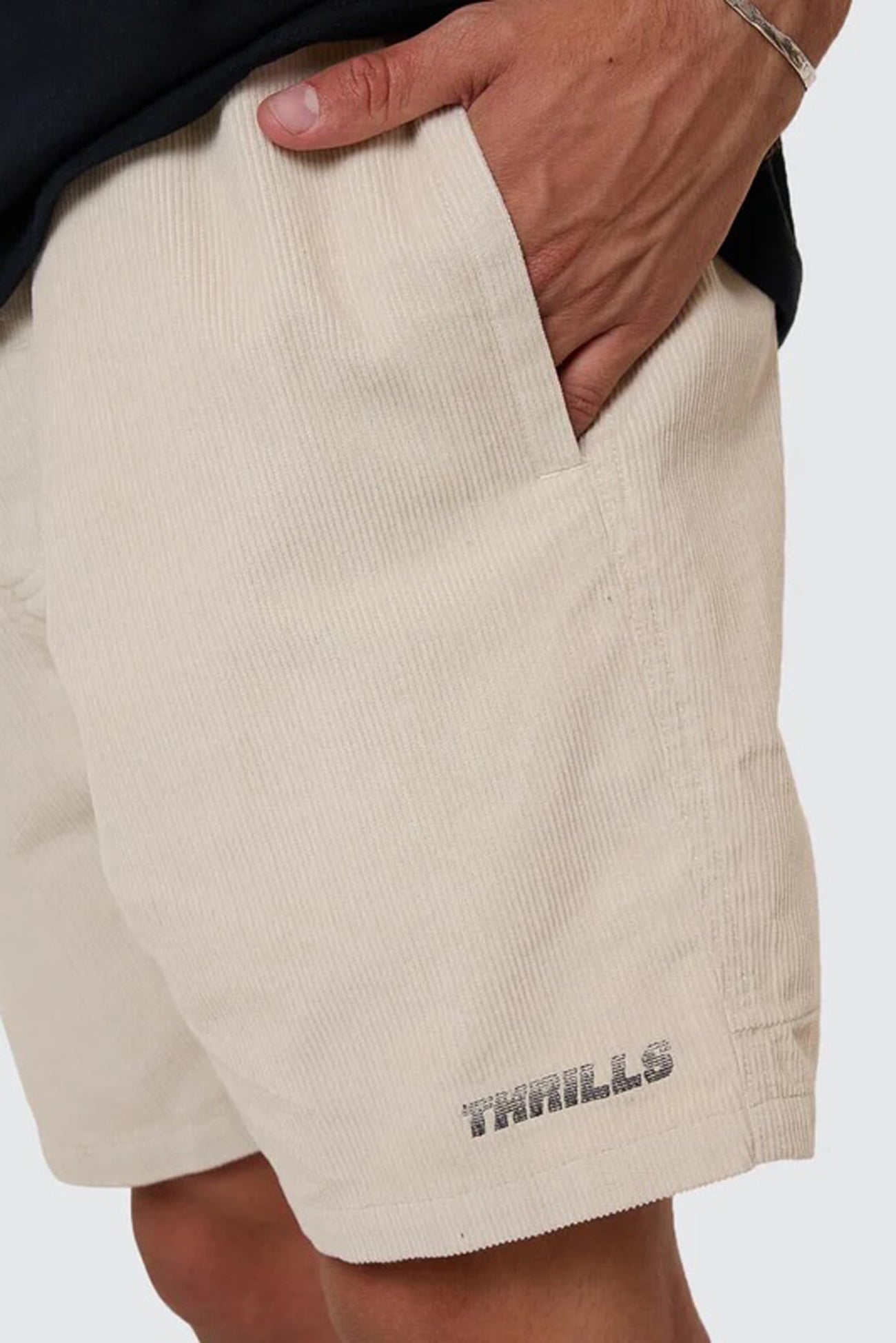Anarchy In Paradise Cord Volley Light Grey