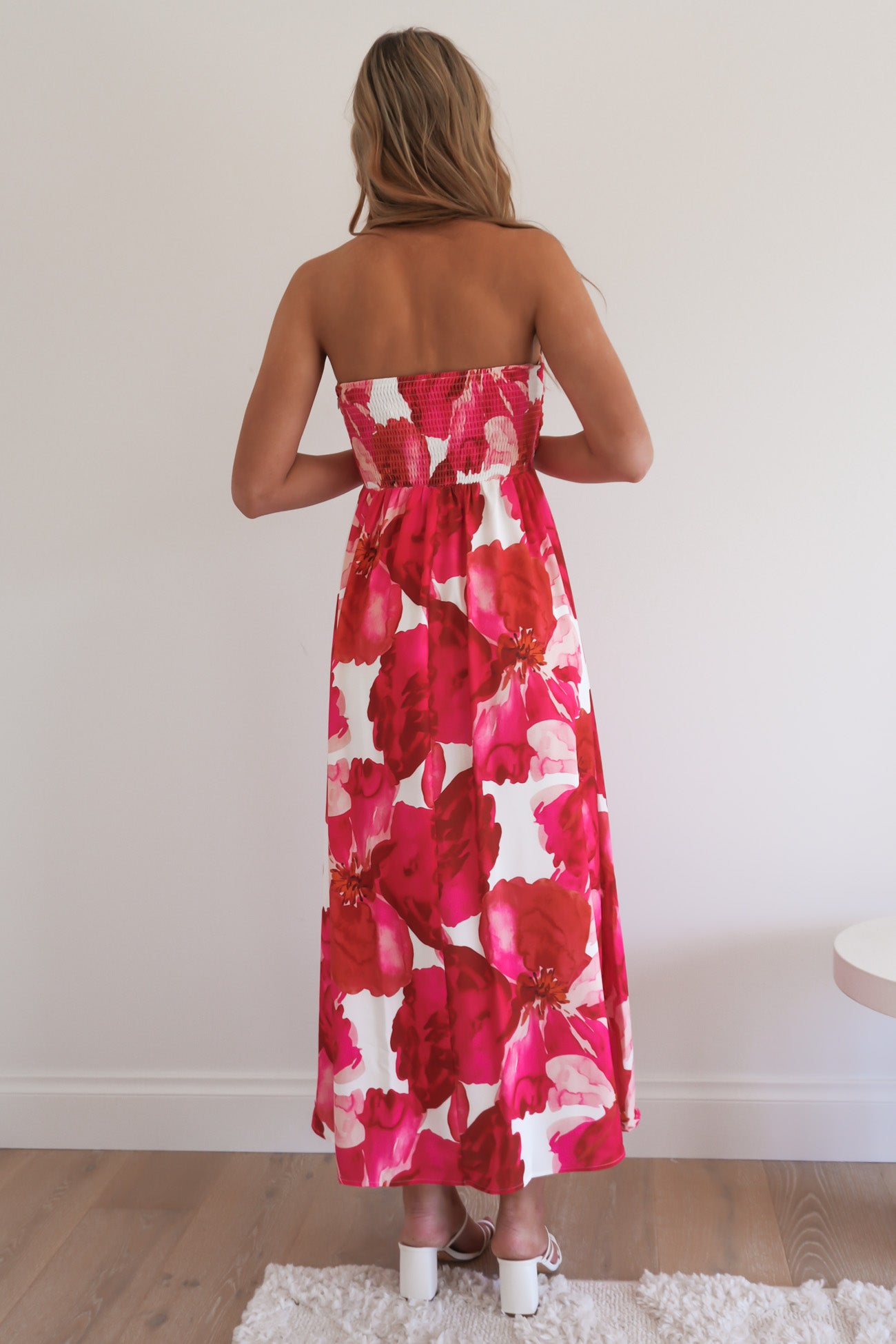 Angelo Midi Dress Red Floral