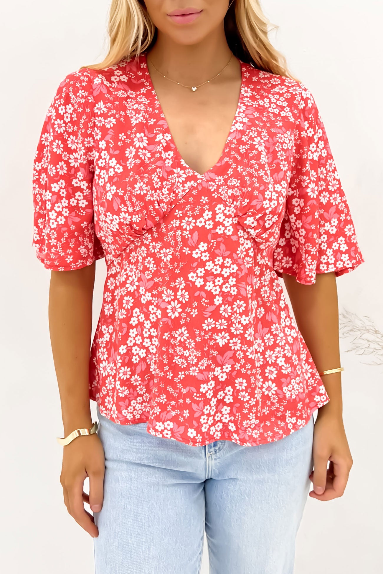 Ankara Top Floral Print