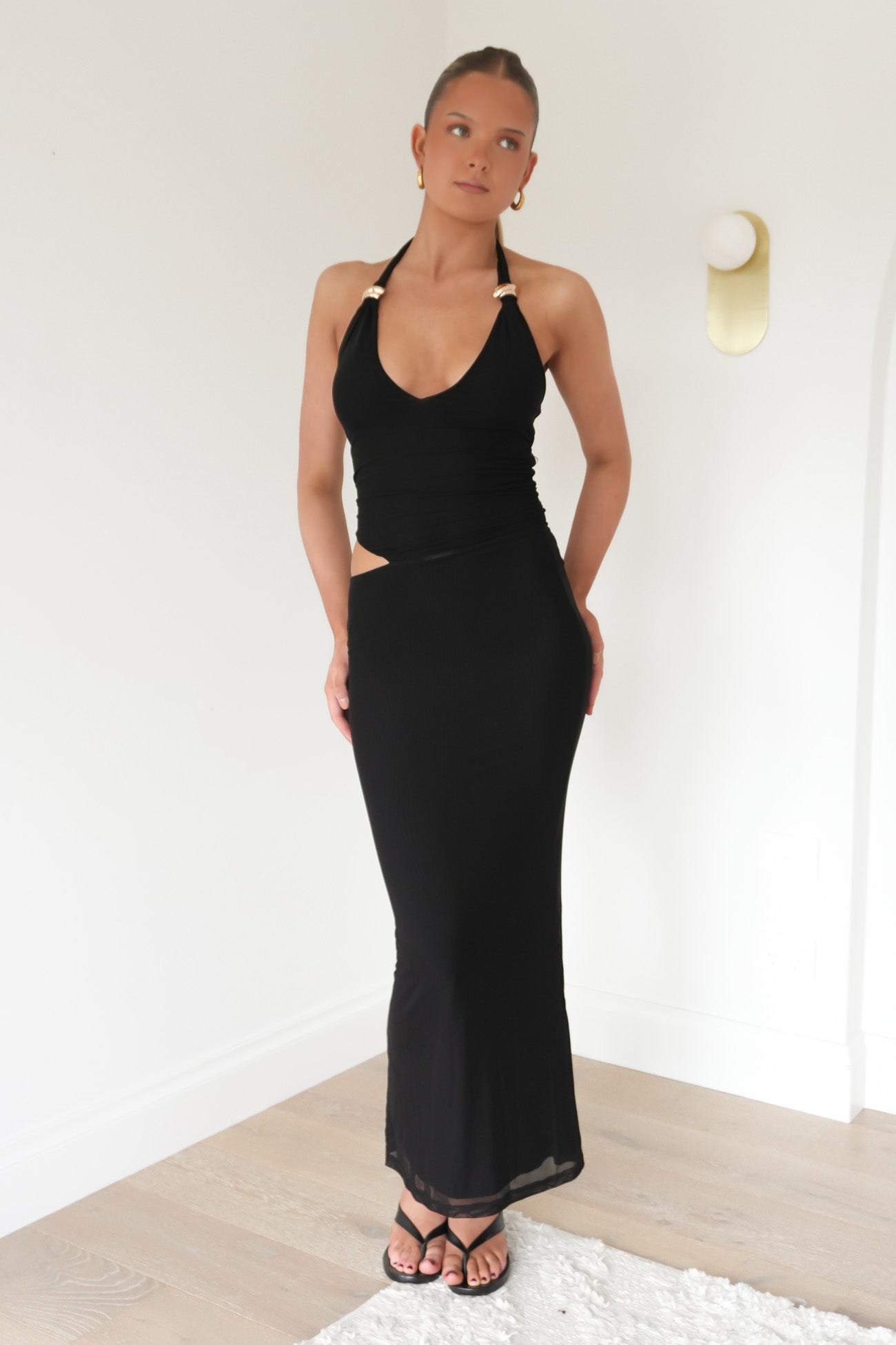 Annabel Halter Maxi Dress Black