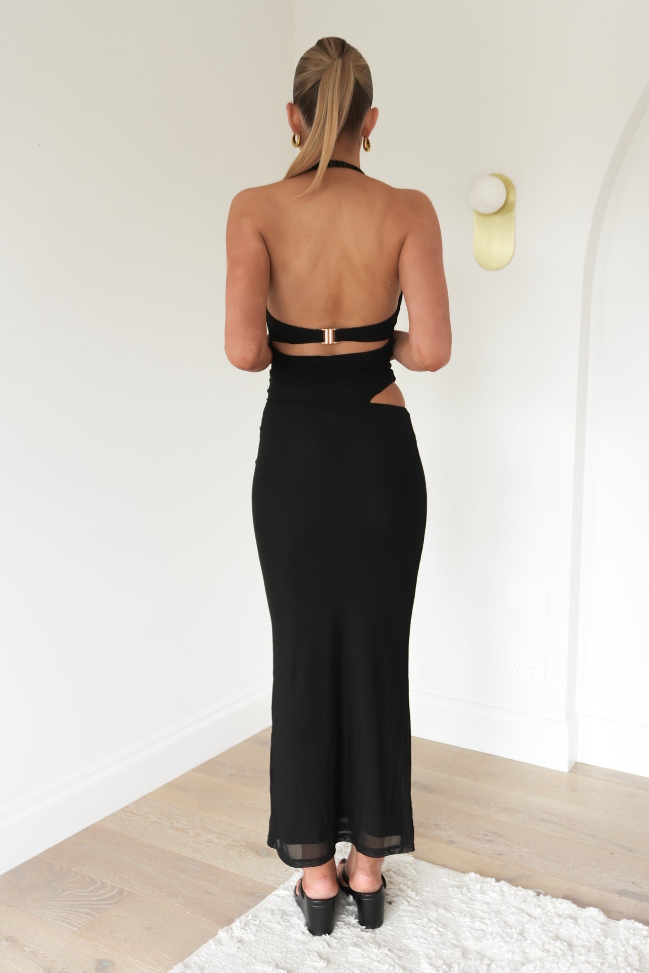 Annabel Halter Maxi Dress Black